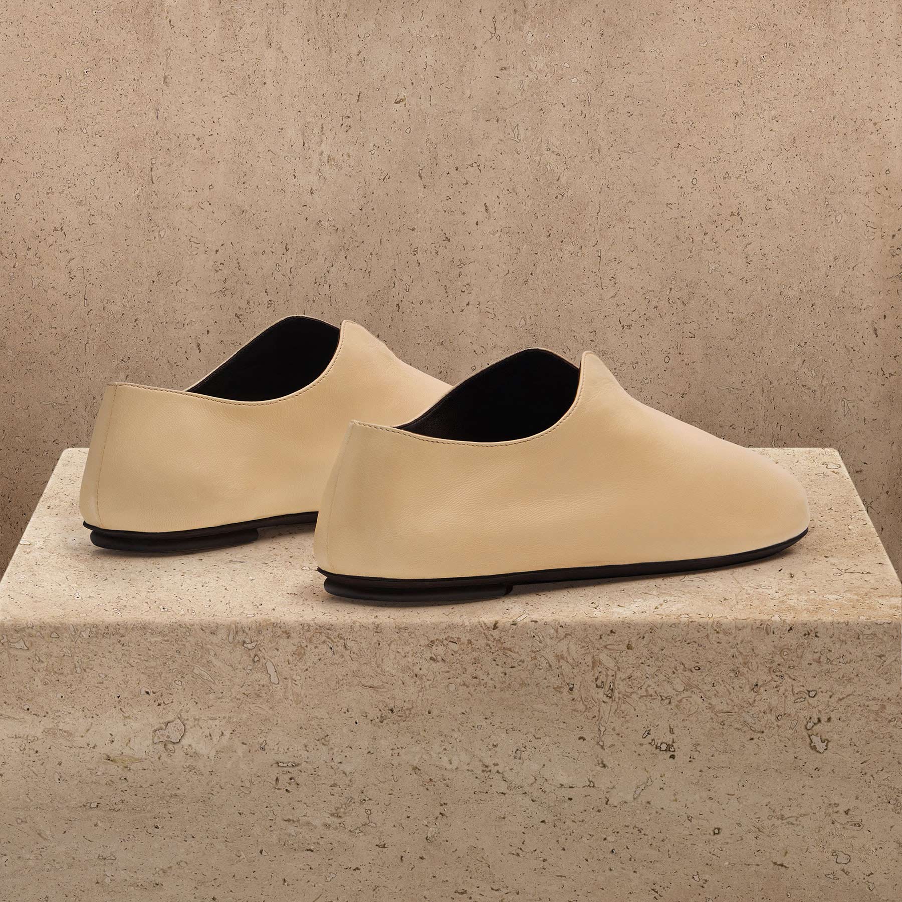 Women's Napa Leather Babouche - Sahara