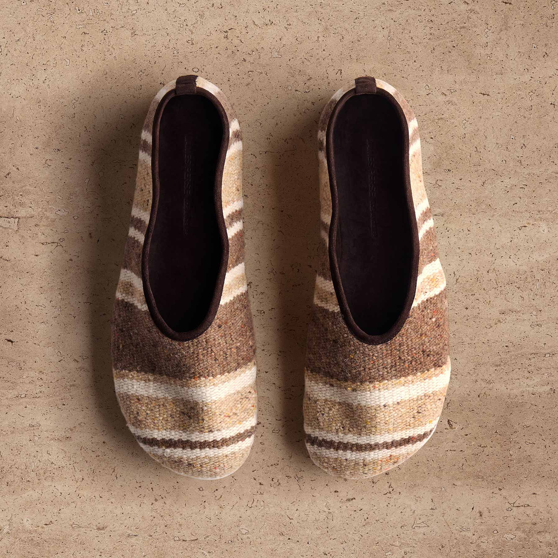 Women's Baja Stripe Flat - Beige Multi Stripe