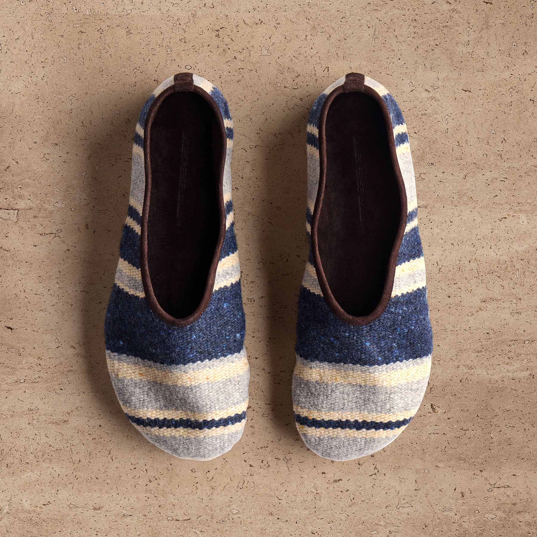 Women's Baja Stripe Flat - Navy Multi Stripe