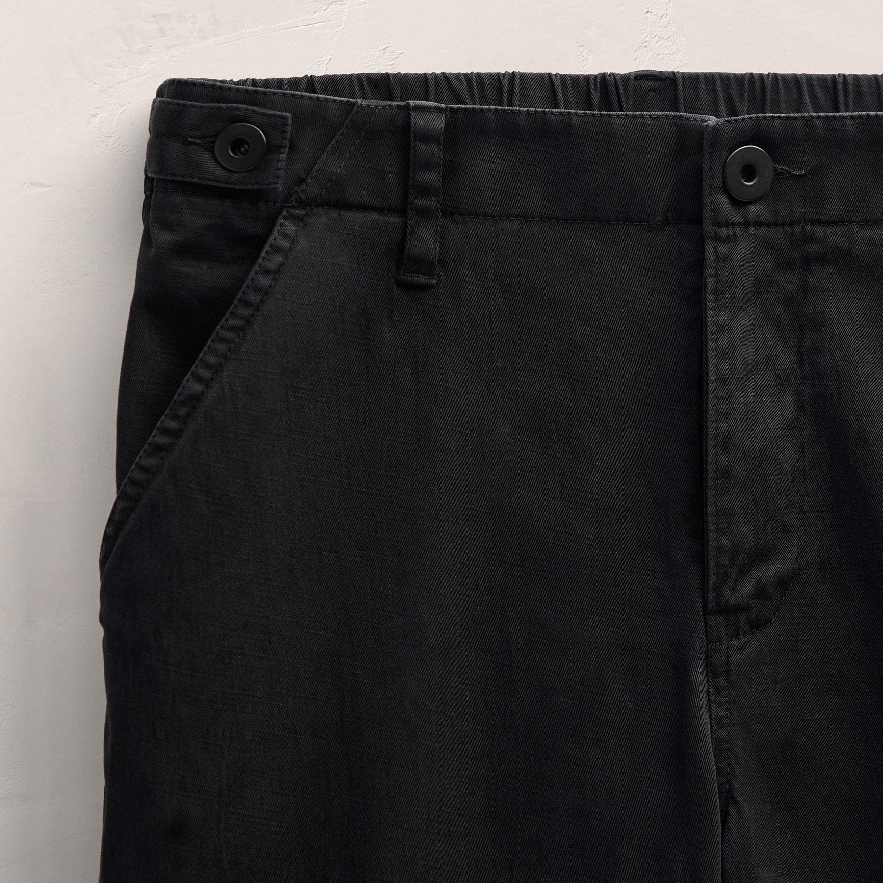 Cotton Long Short - Black Pigment