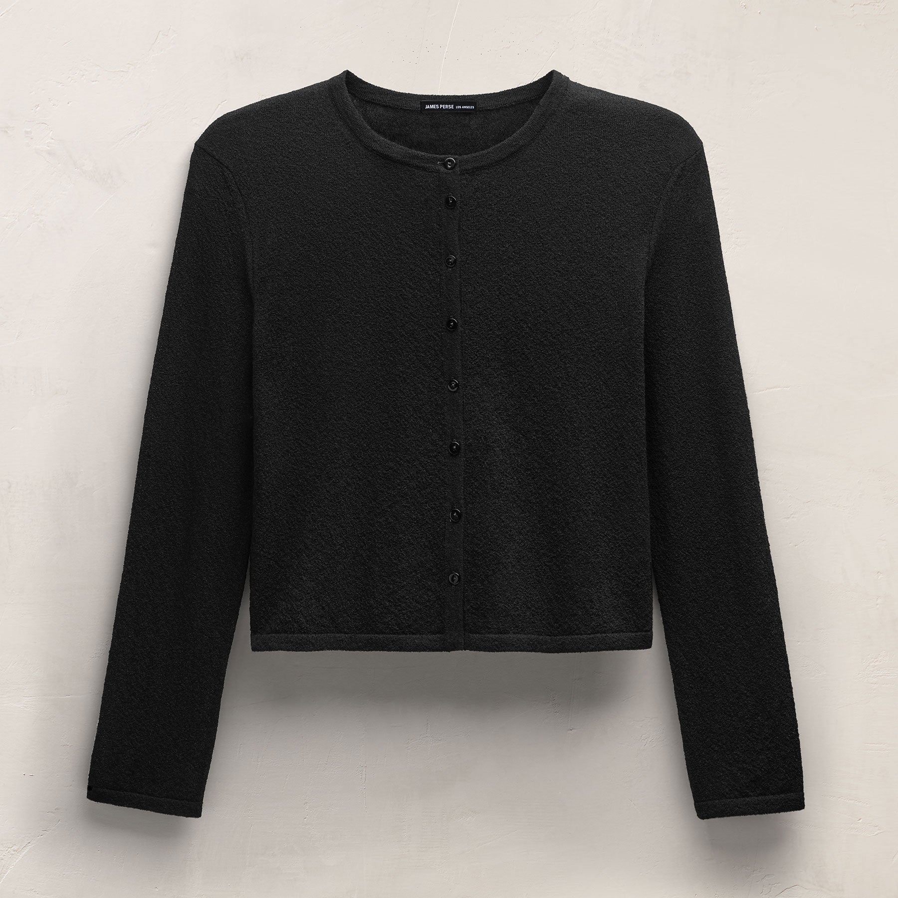 Fine Knit Cardigan - Black