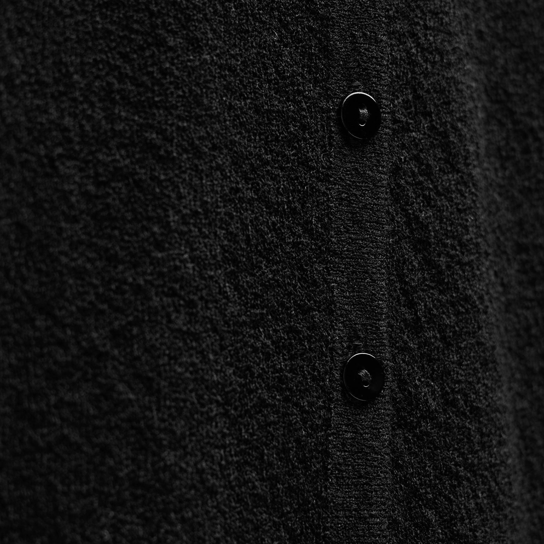 Fine Knit Cardigan - Black