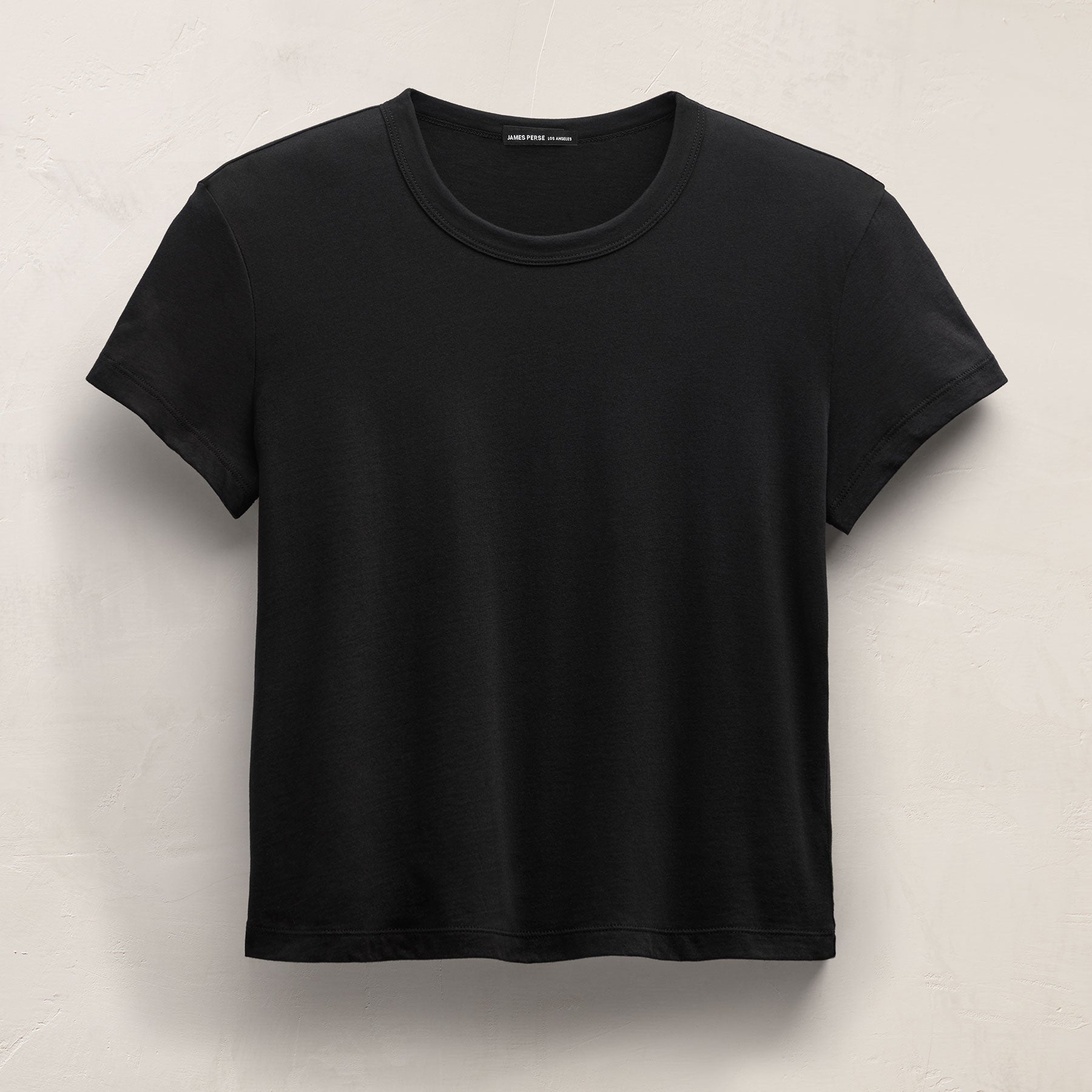 Brushed Elevated Jersey Short Sleeve Tee - Black