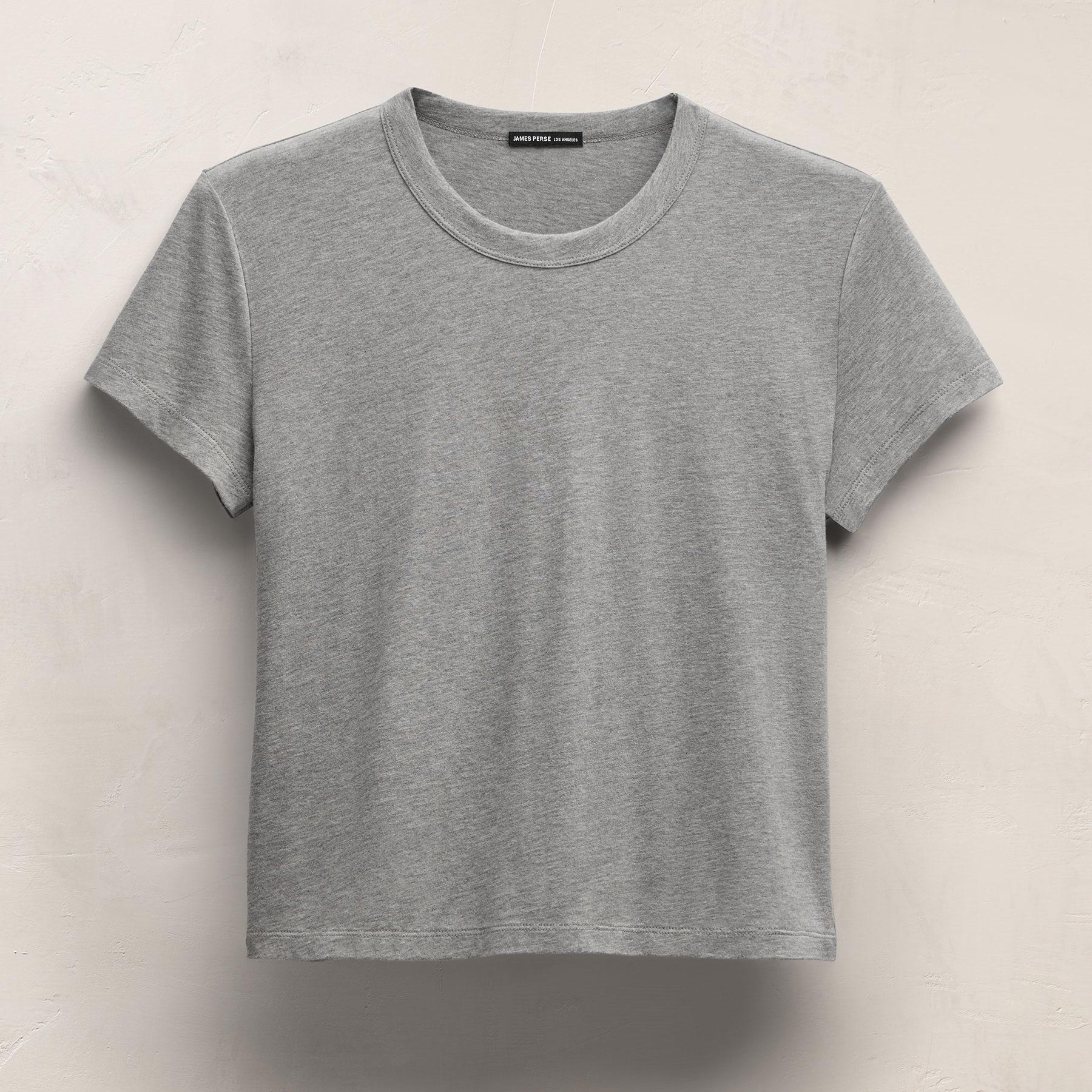 Brushed Elevated Jersey Short Sleeve Tee - Heather Grey