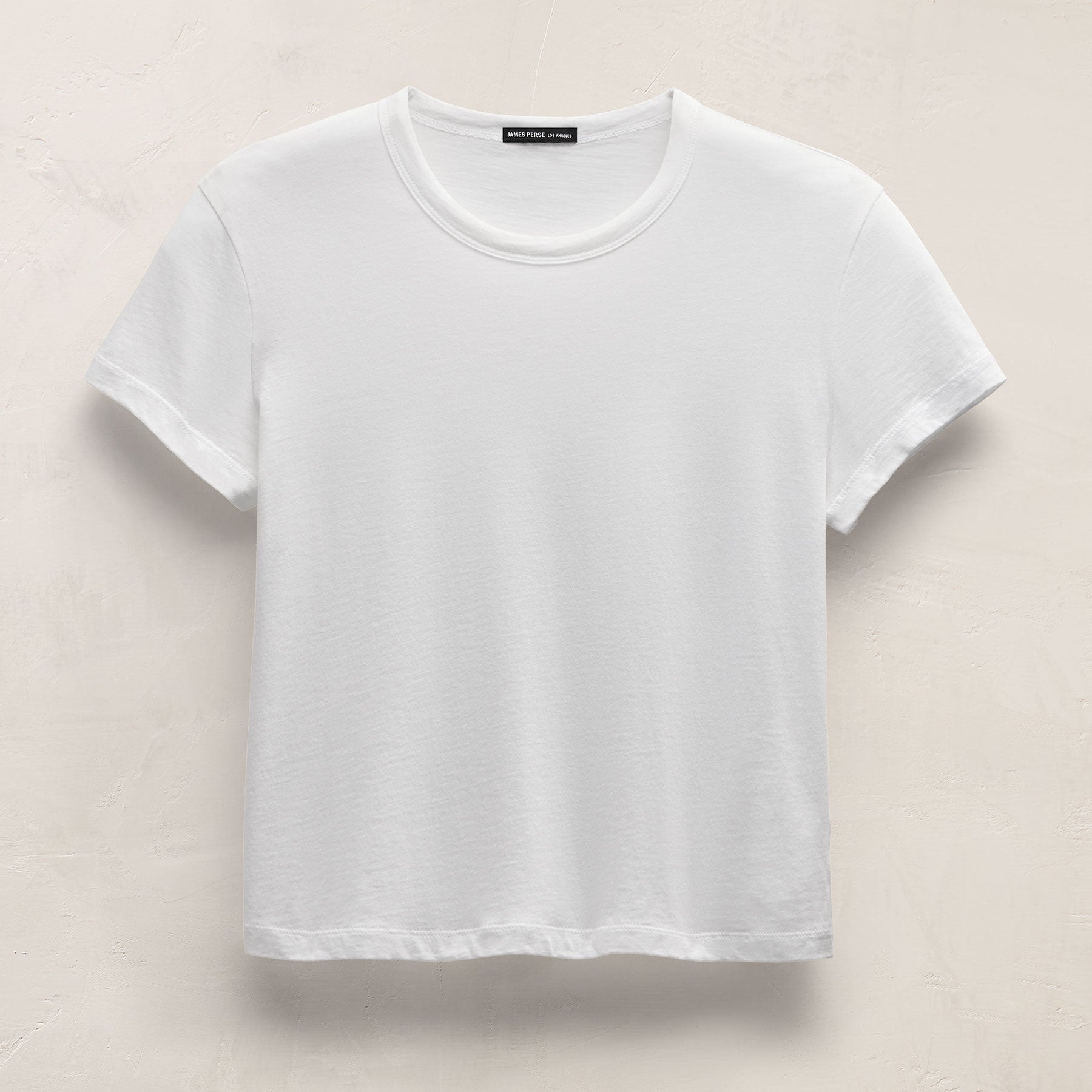 Brushed Elevated Jersey Short Sleeve Tee - White