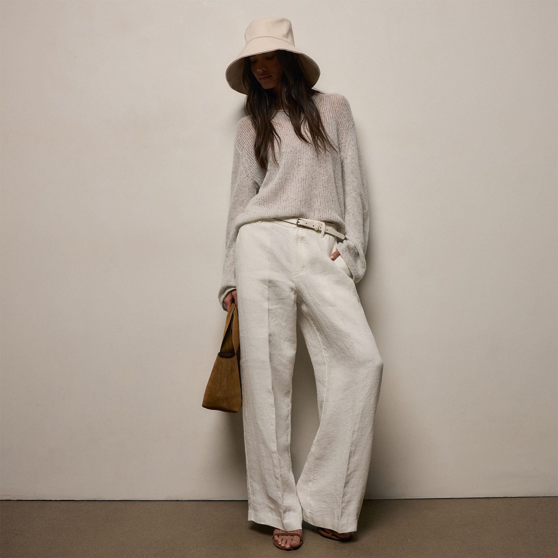 Playa Linen Trouser - Off White