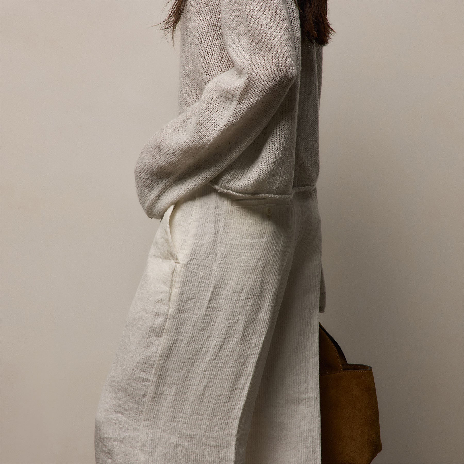 Playa Linen Trouser - Off White