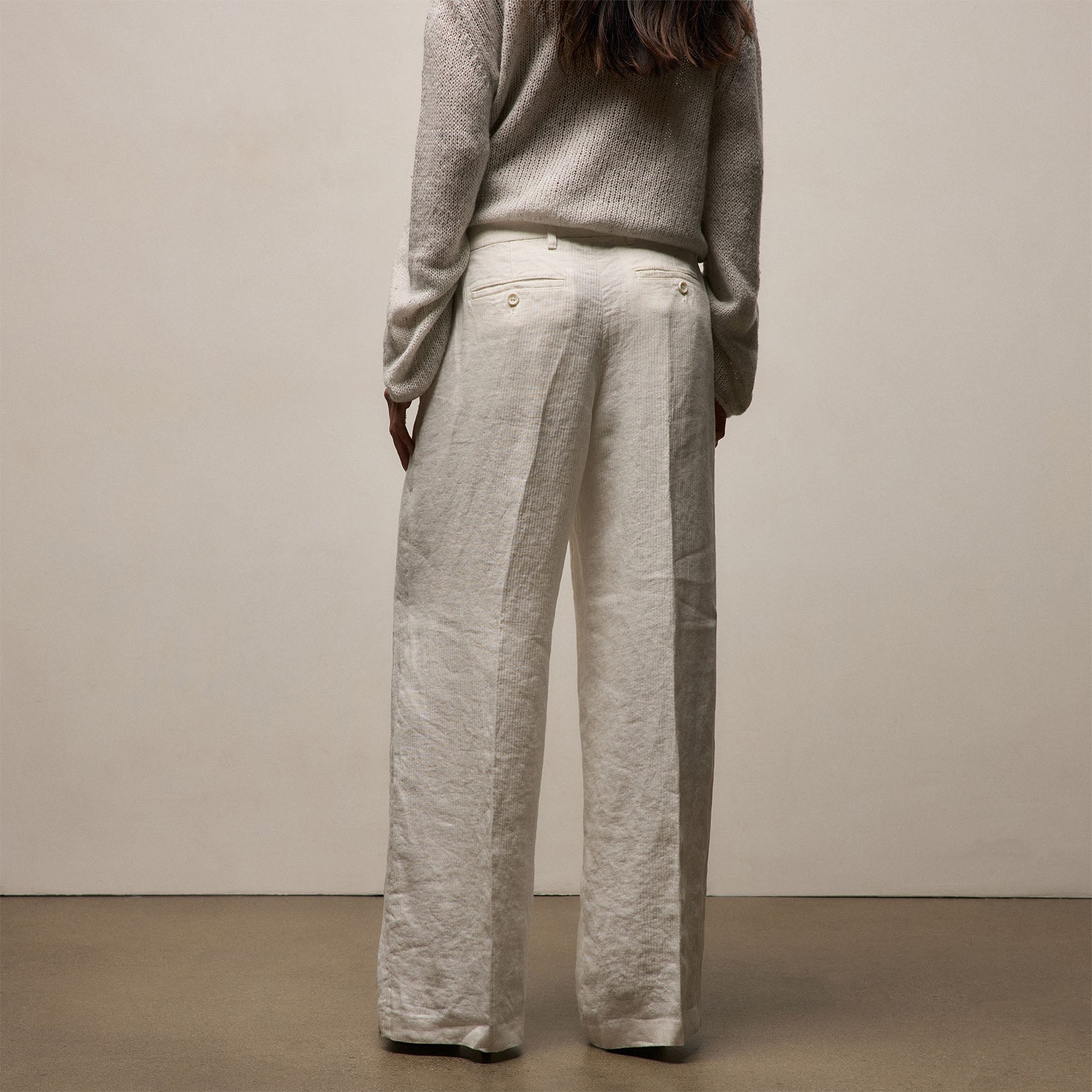 Playa Linen Trouser - Off White