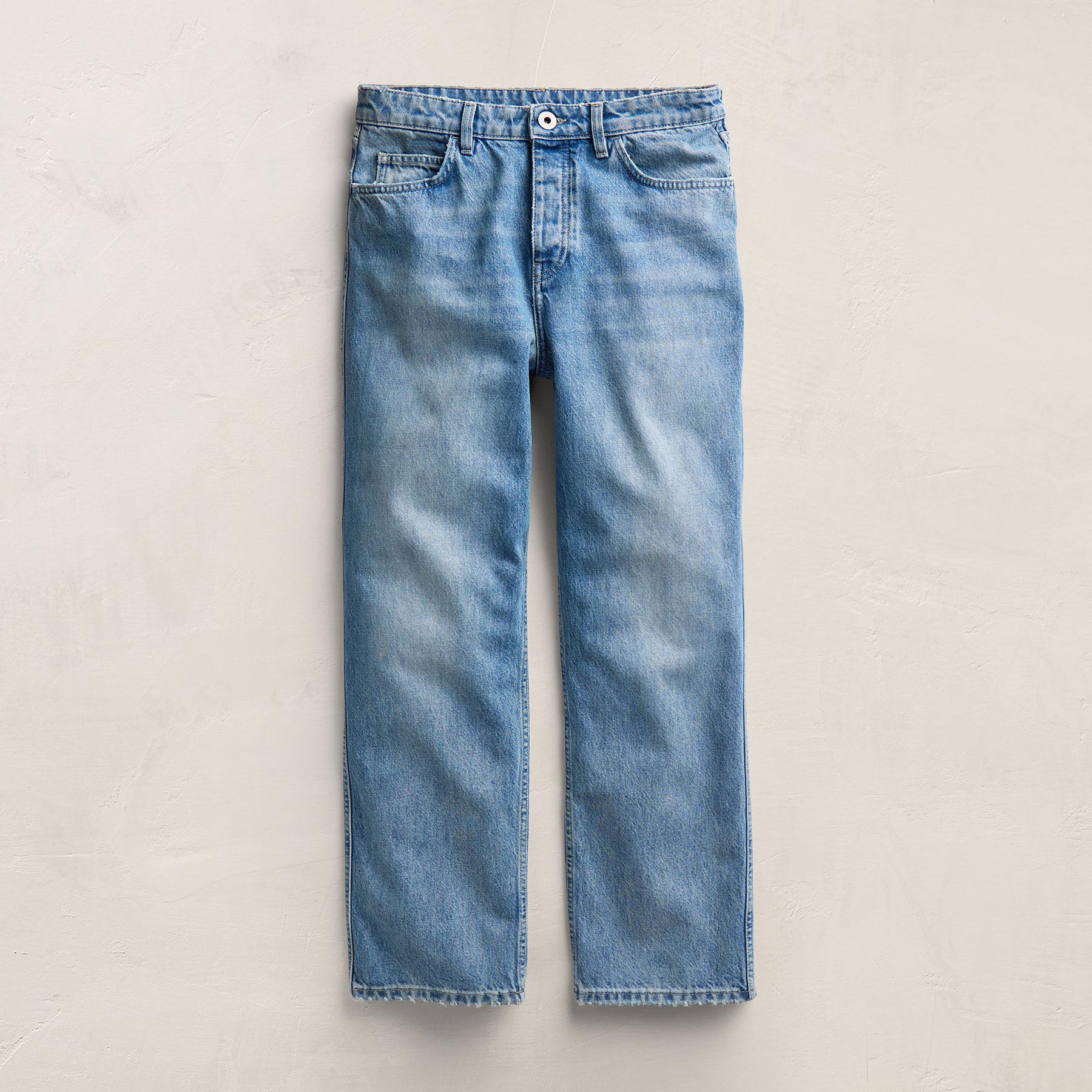 Relaxed Straight Cropped Jean - Sky Wash