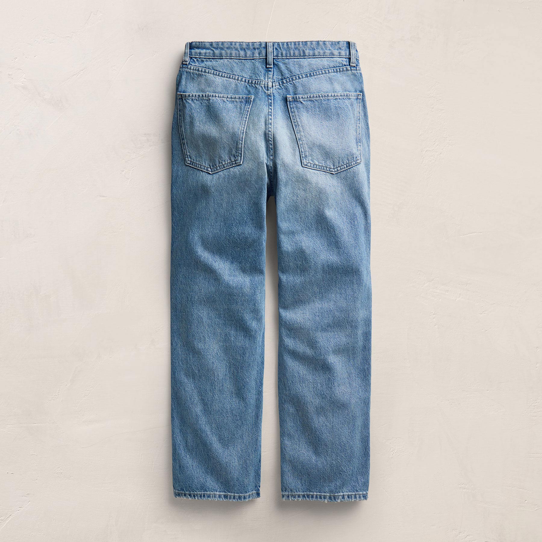 Relaxed Straight Cropped Jean - Sky Wash