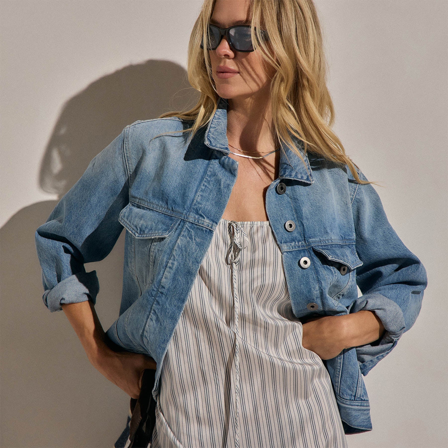 Denim Trucker Jacket - Sky Wash