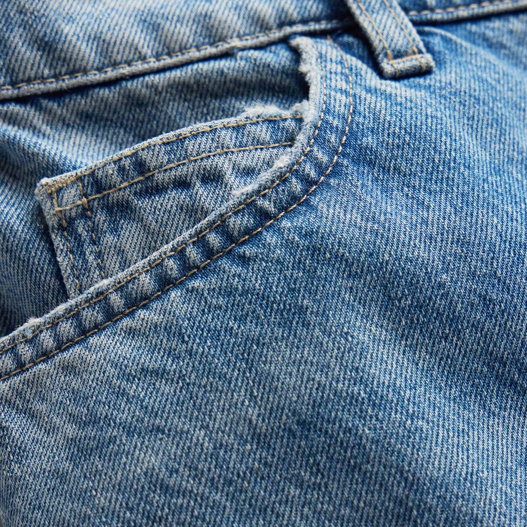 Denim Wide Leg Bermuda Short - Sky Wash