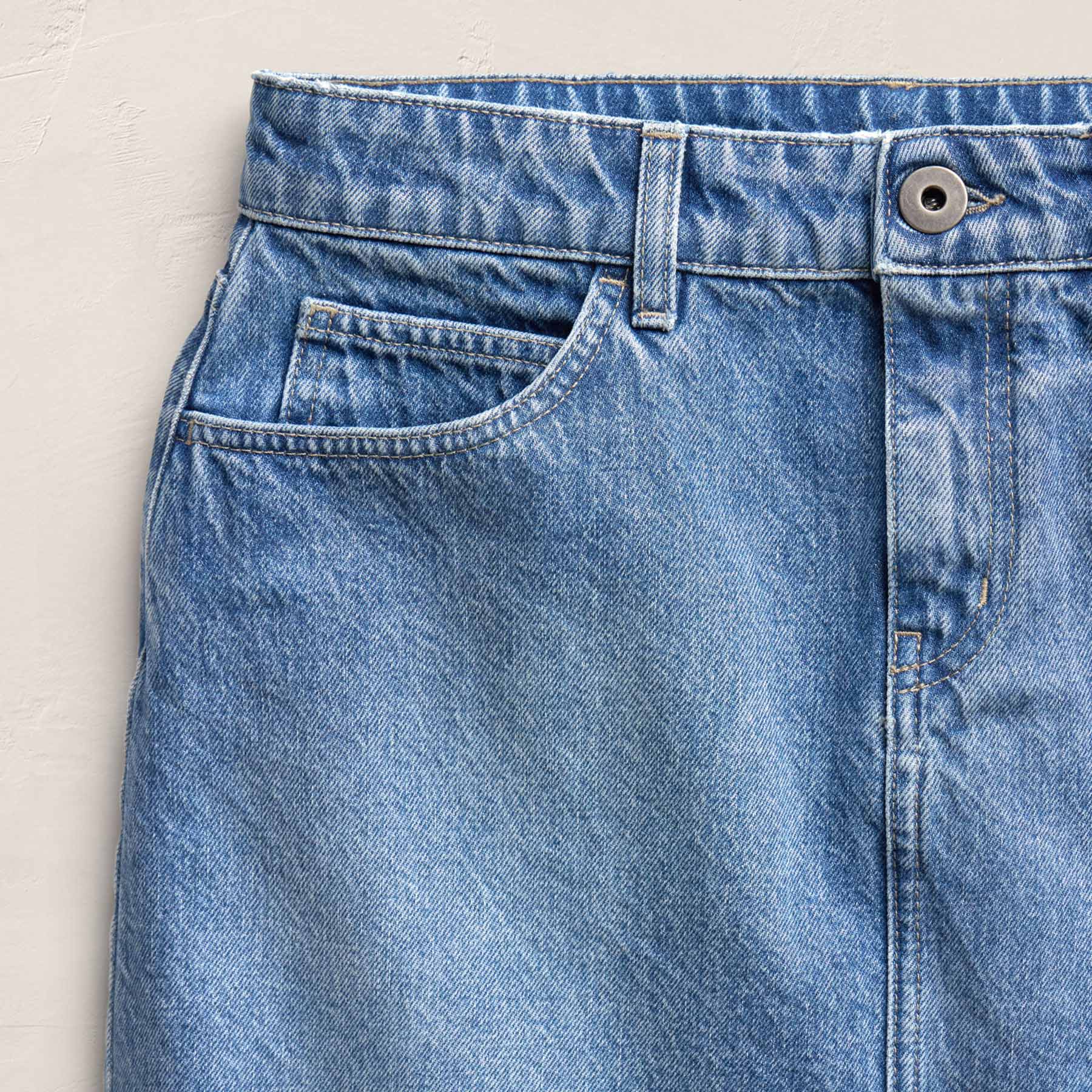 5 Pocket Denim Mini Skirt - Vintage Pacific