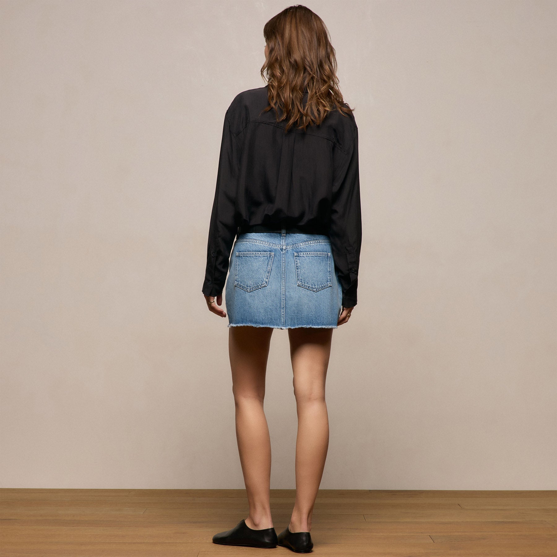 5 Pocket Denim Mini Skirt - Vintage Pacific