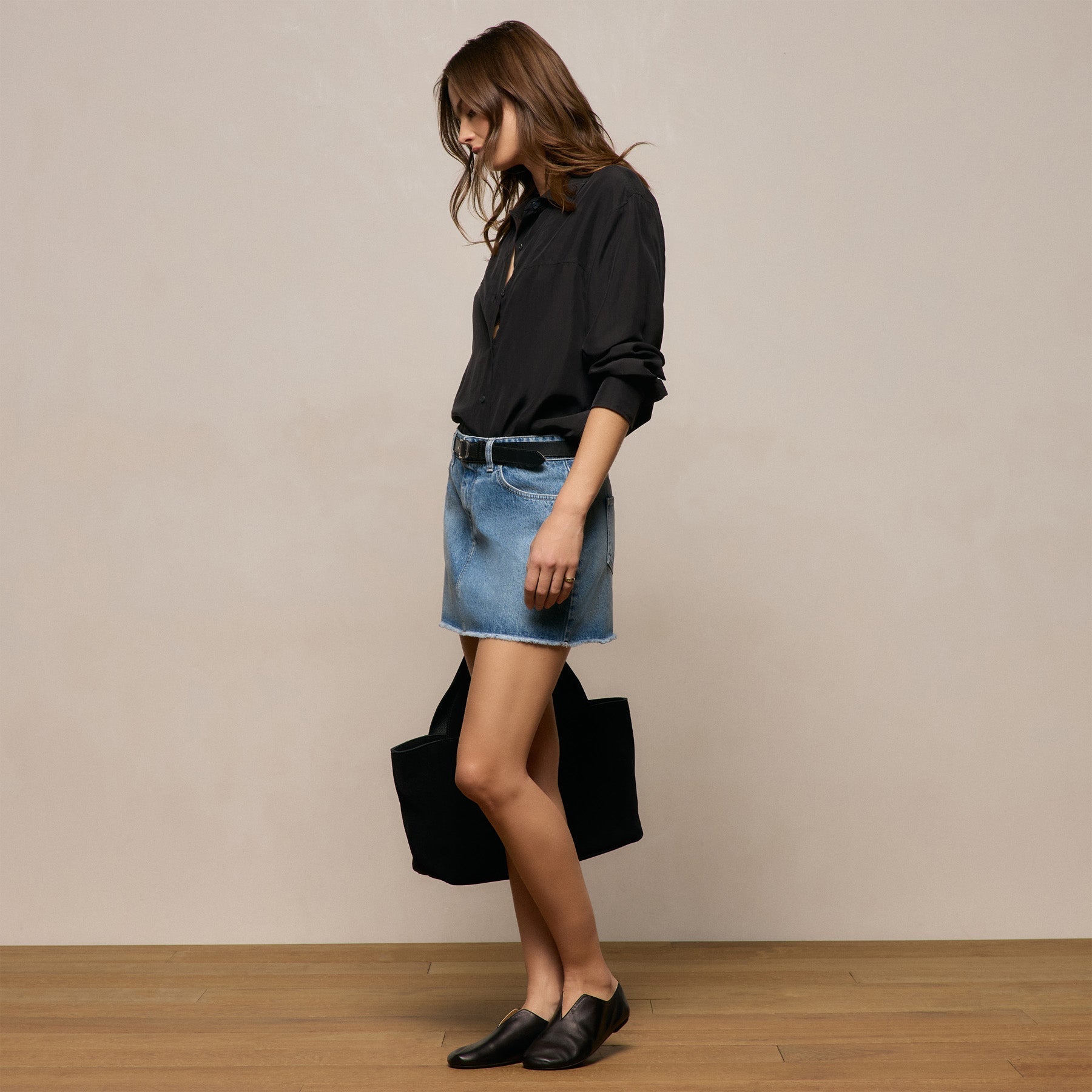 5 Pocket Denim Mini Skirt - Vintage Pacific