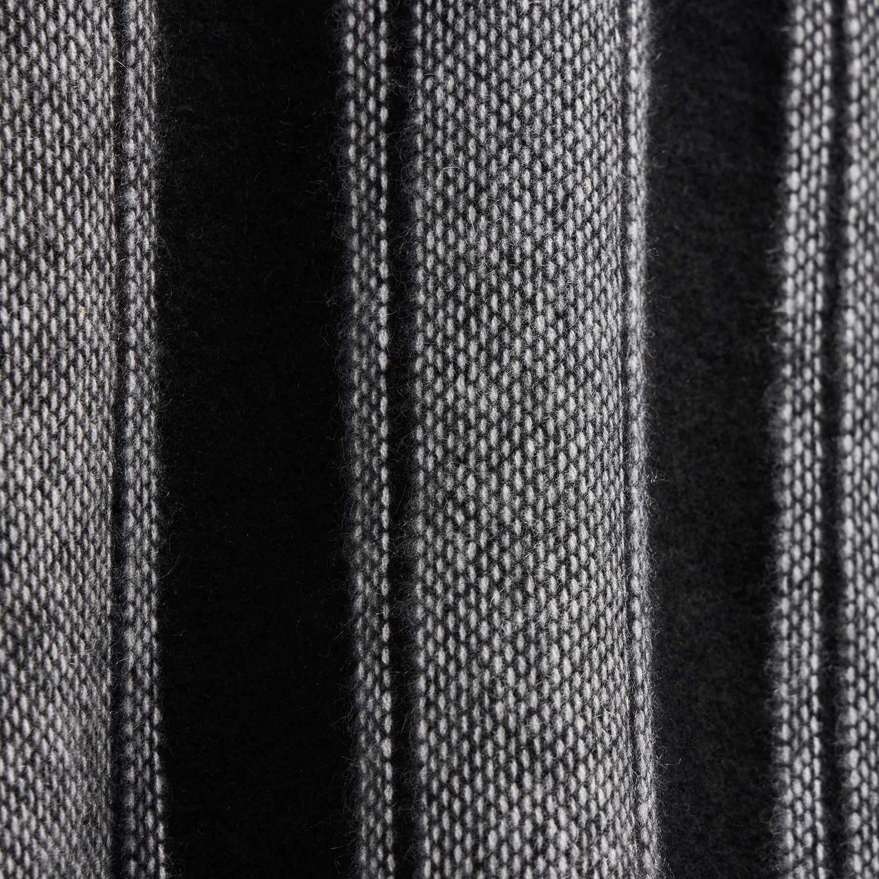 Baja Stripe Cashmere Poncho - Black Stripe