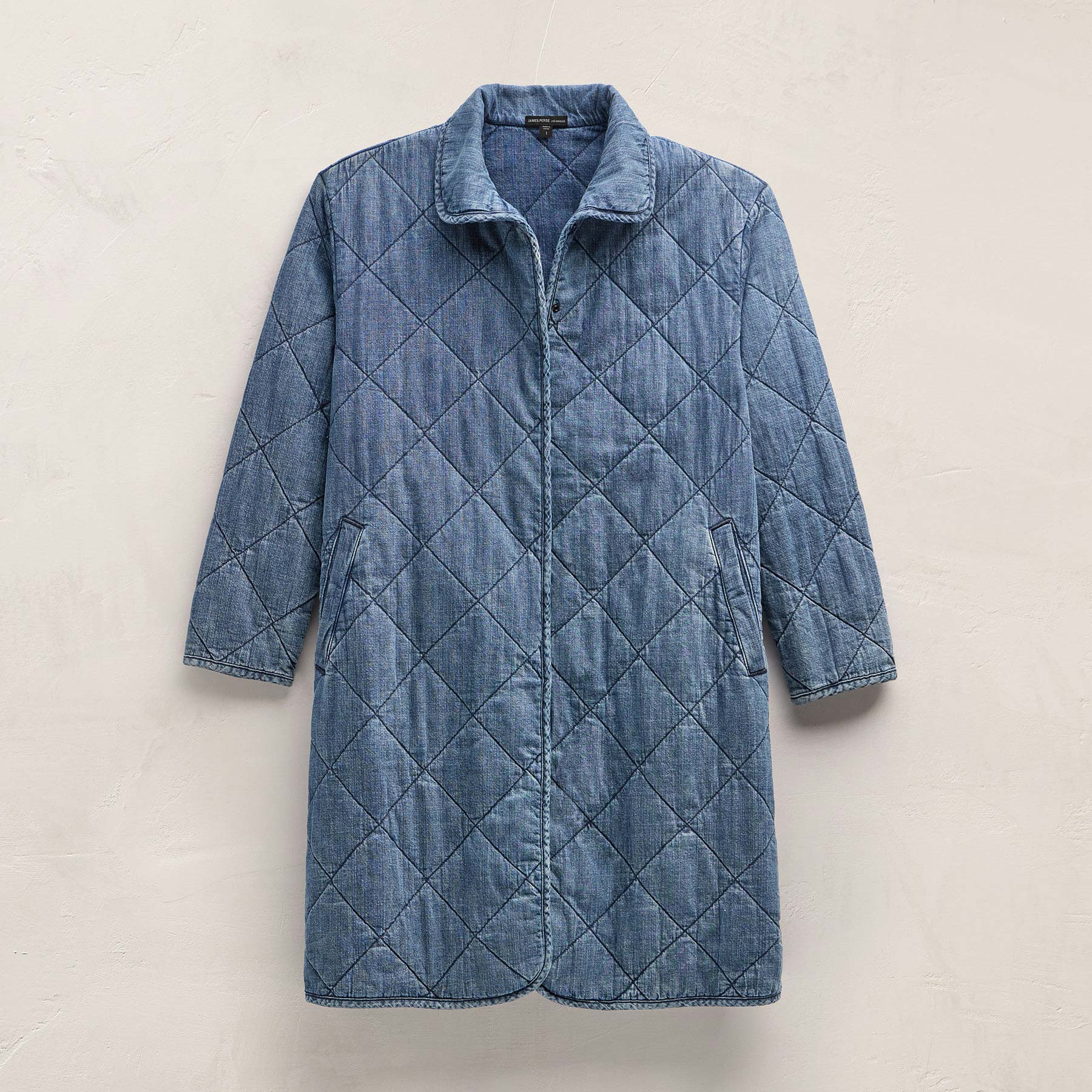 Denim Quilted Jacket - Medium Wash