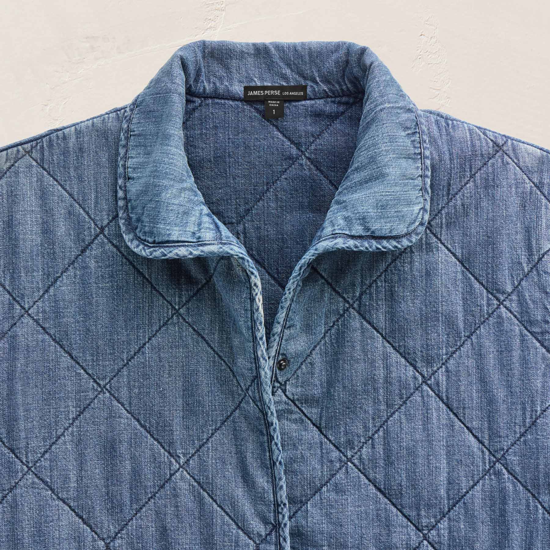 Denim Quilted Jacket - Medium Wash