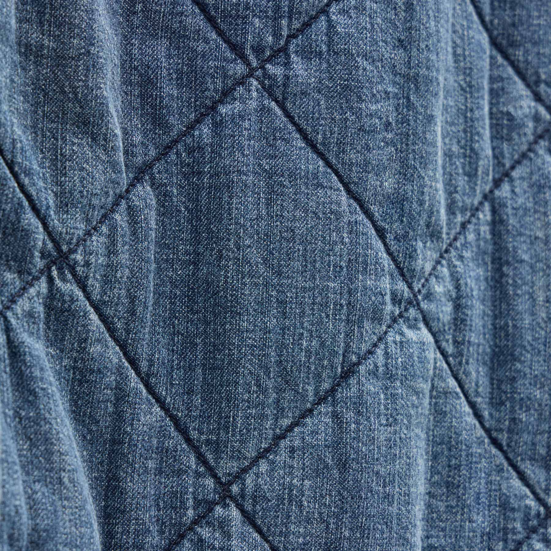 Denim Quilted Jacket - Medium Wash
