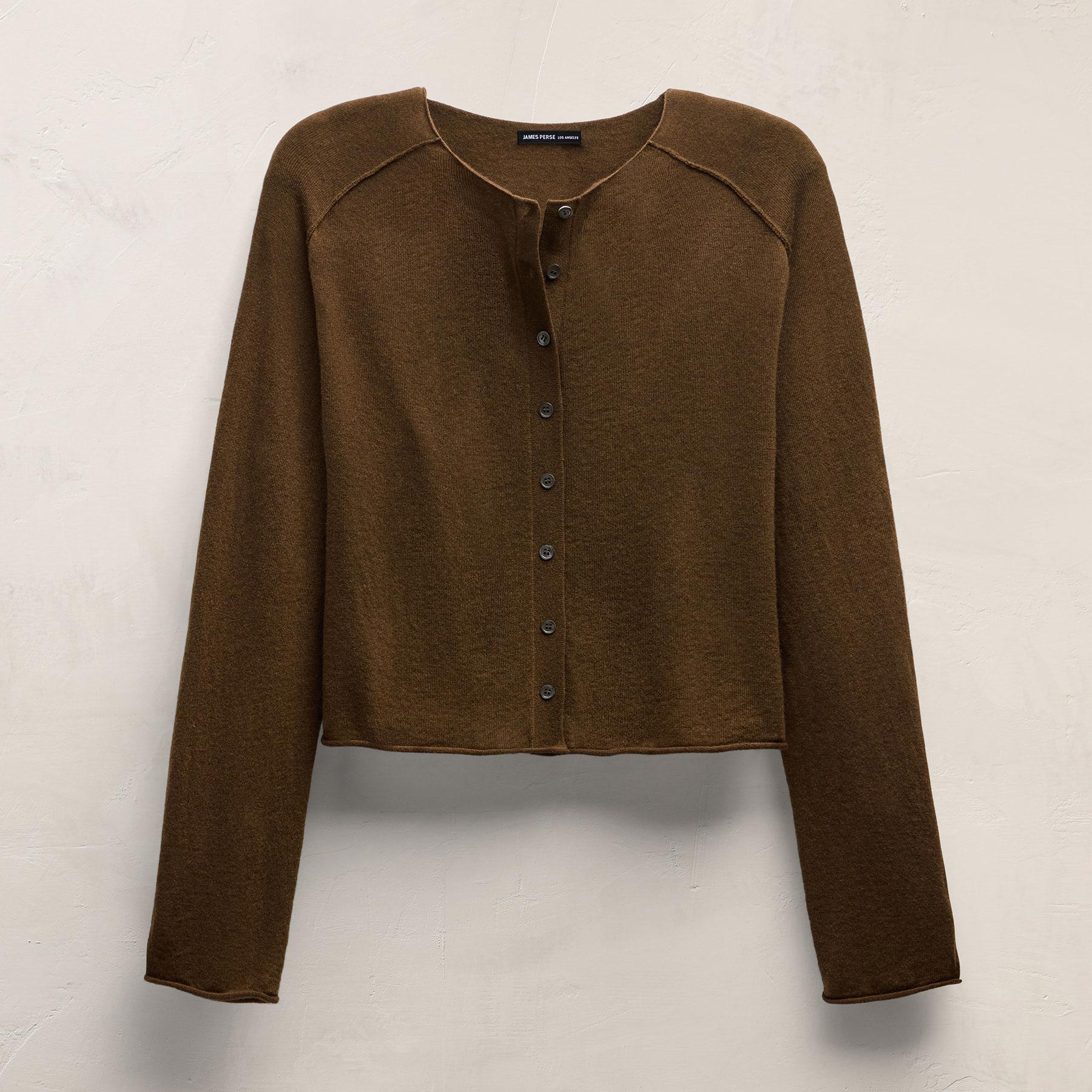 Cashmere Raglan Cardigan - Cocoa