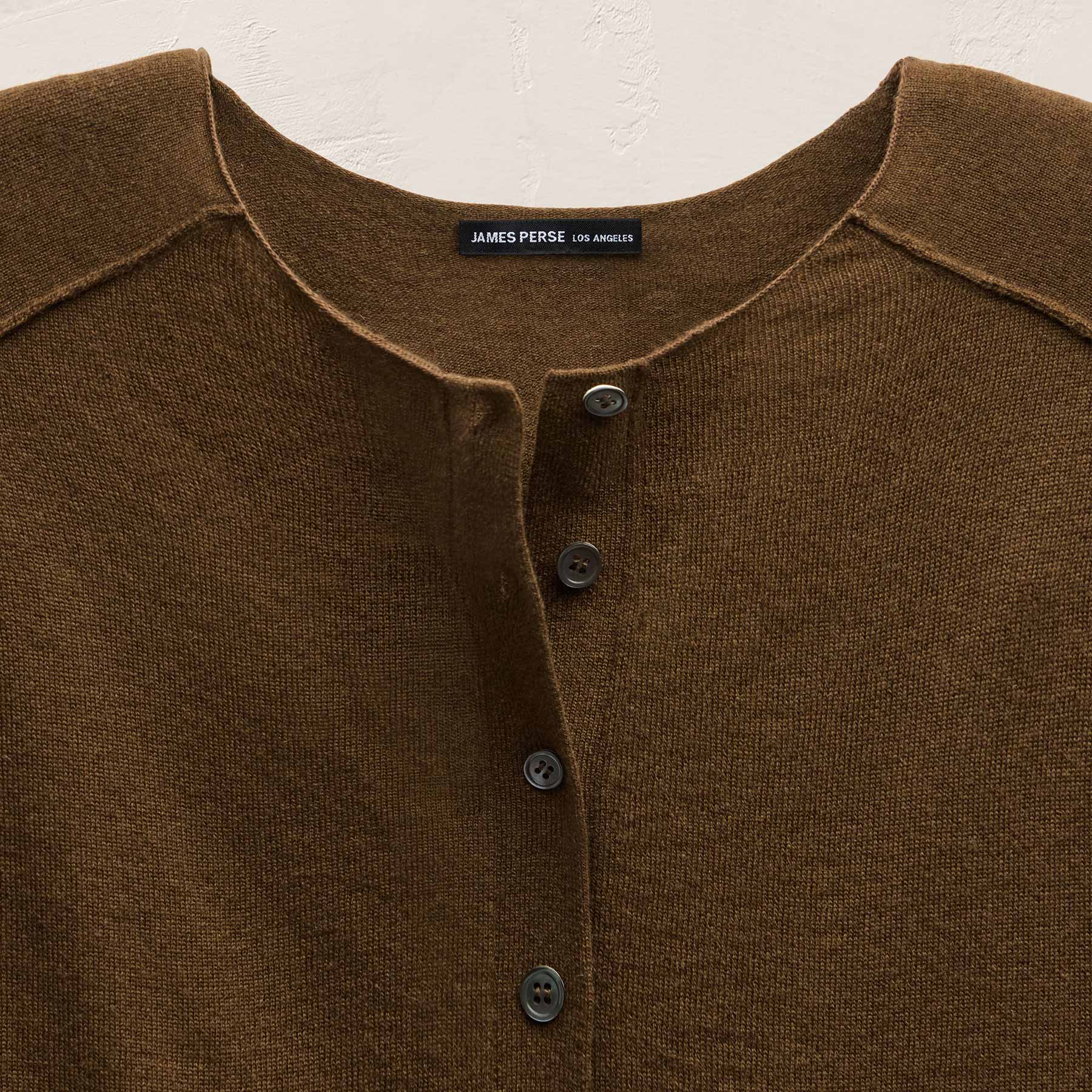 Cashmere Raglan Cardigan - Cocoa