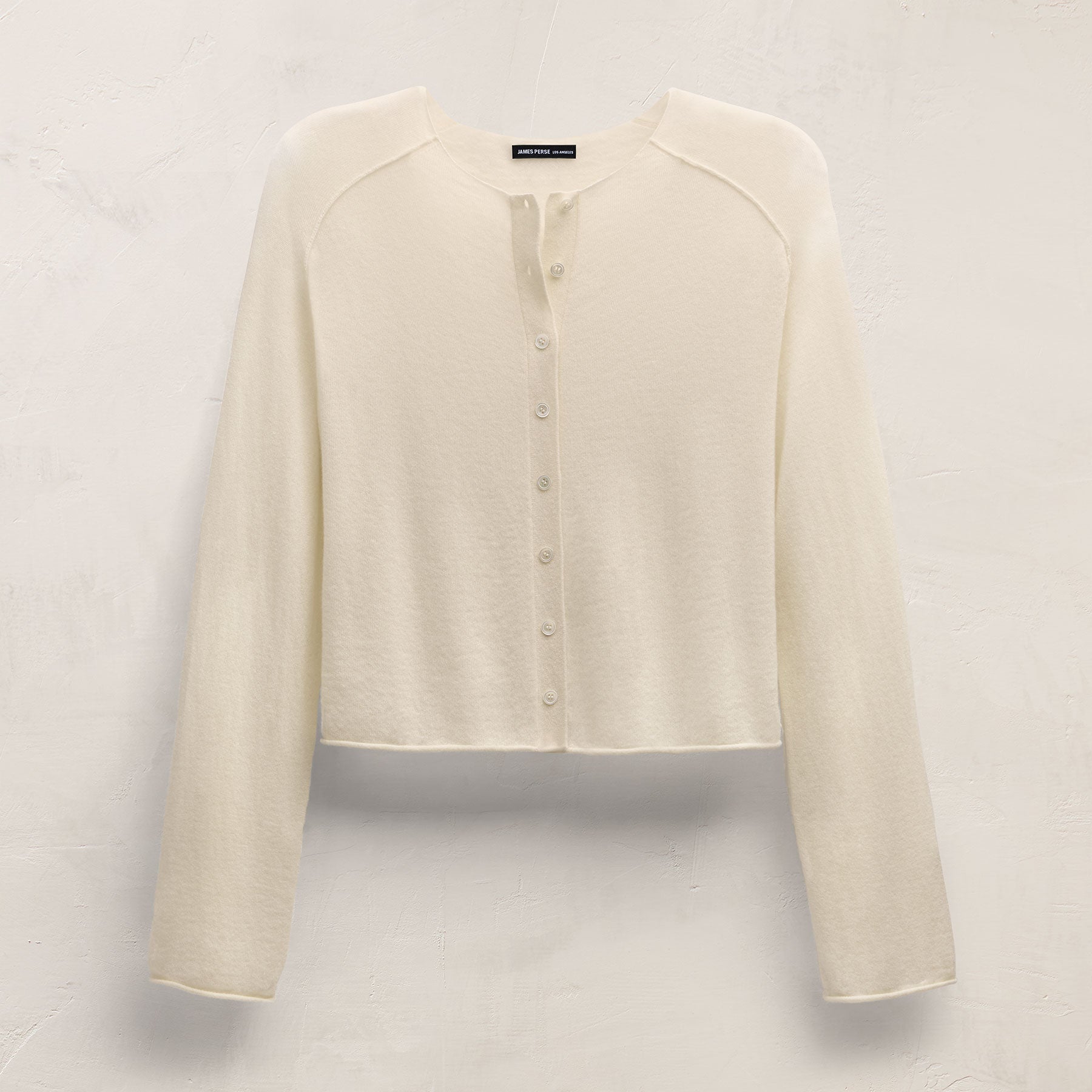Cashmere Raglan Cardigan - Ecru
