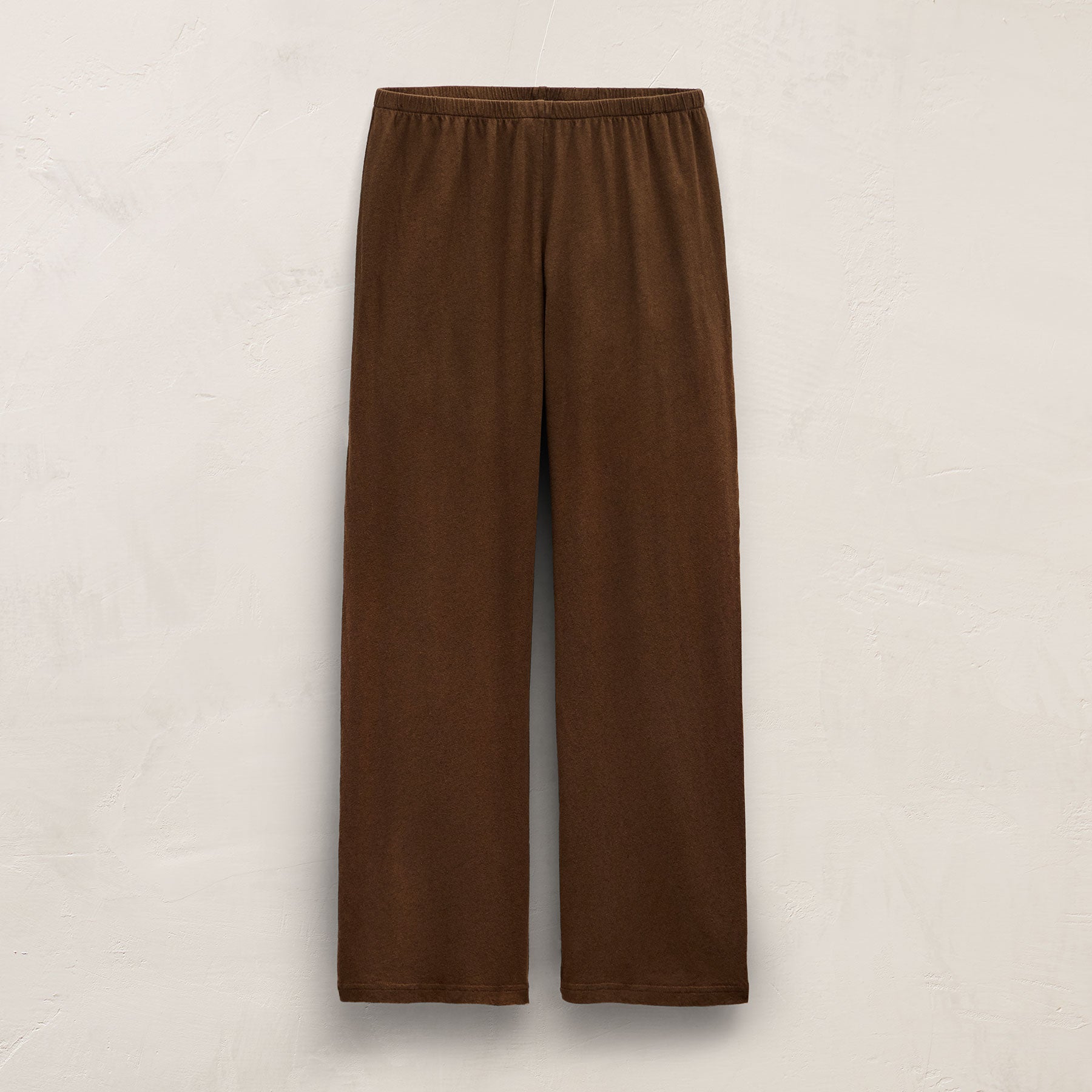 Cotton Linen Pull On Pant - Cocoa