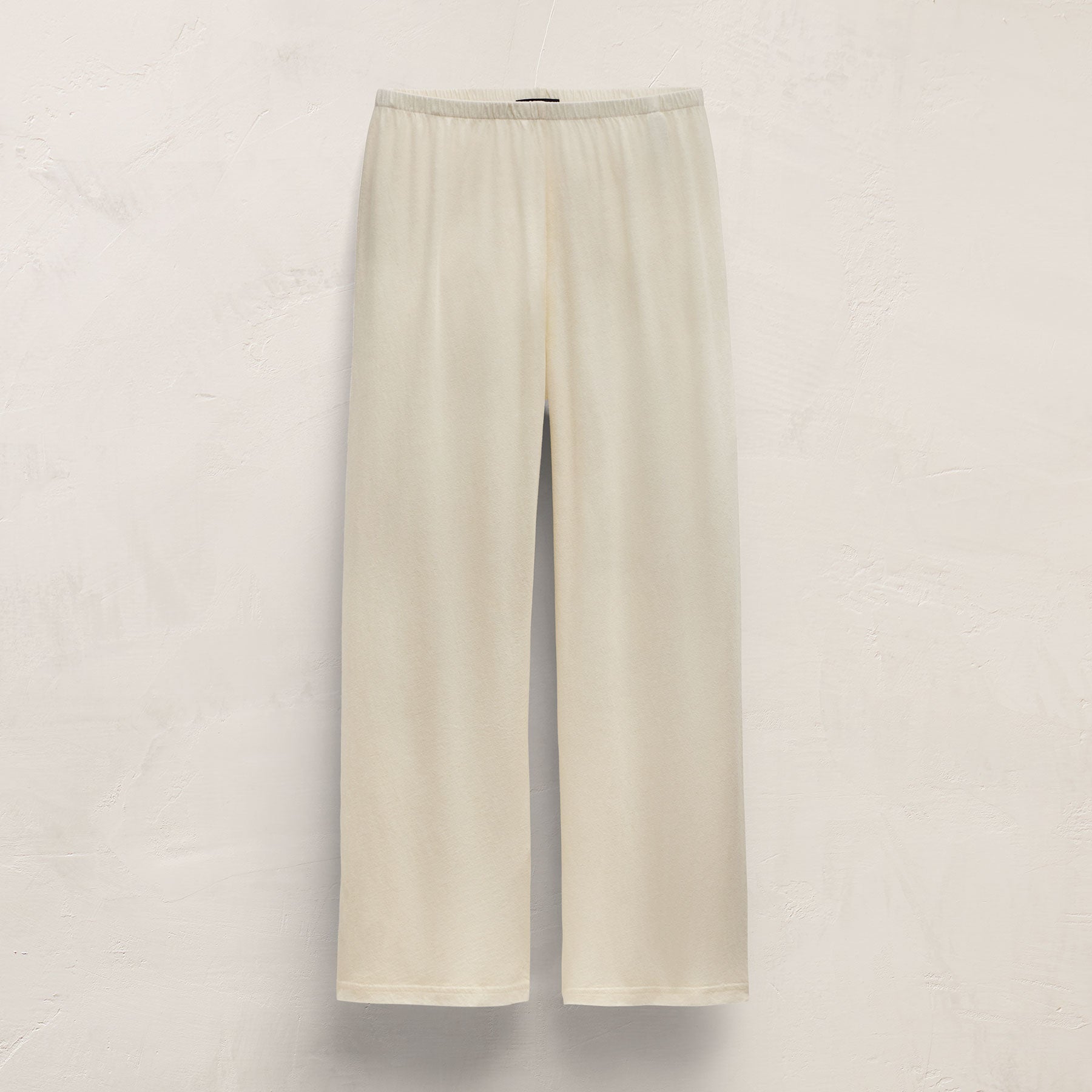 Cotton Linen Pull On Pant - Ecru