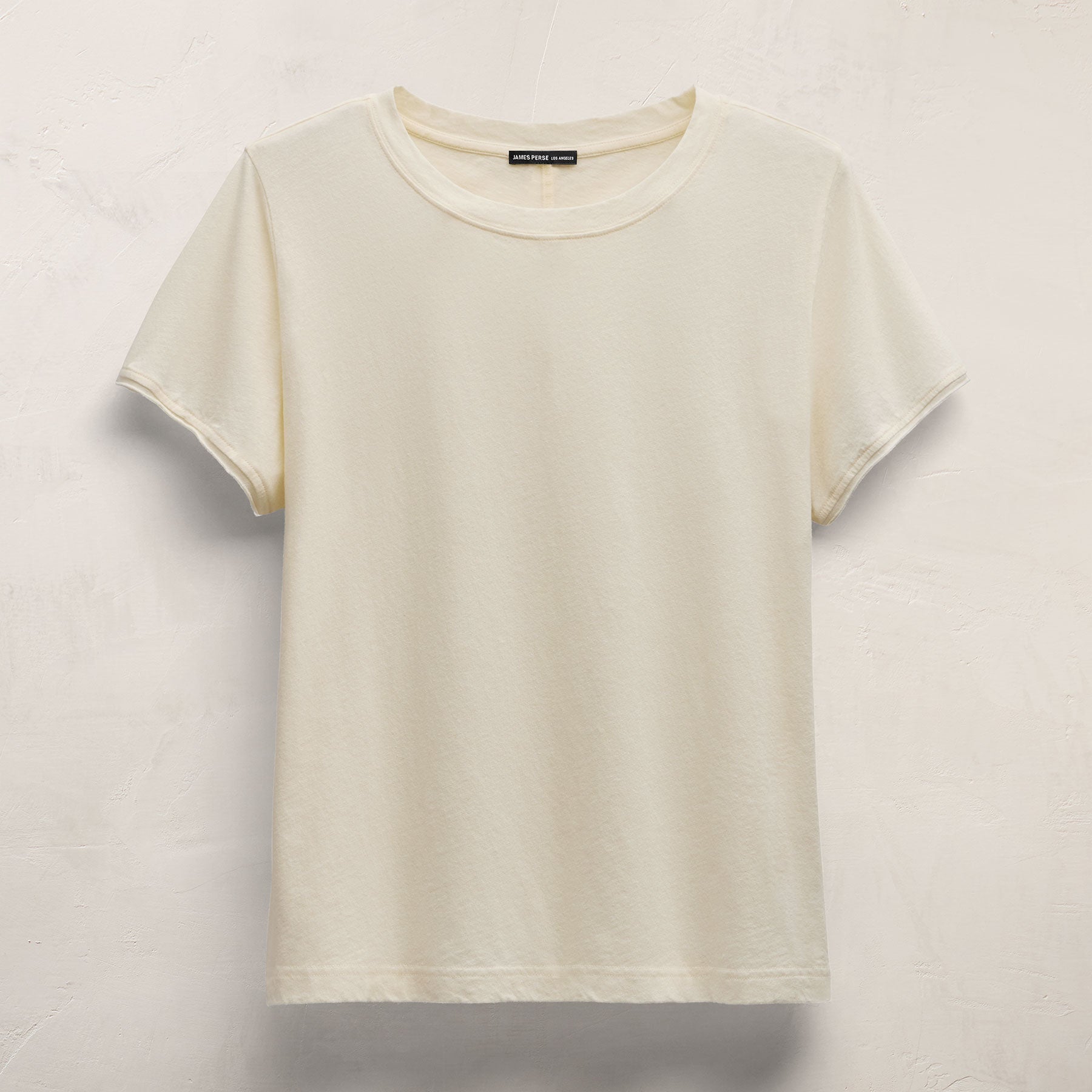 Cotton Linen Lounge Tee - Ecru