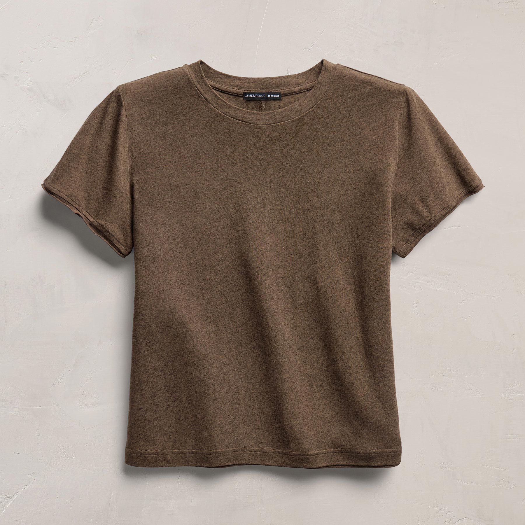 Cotton Cashmere Tee - Brown
