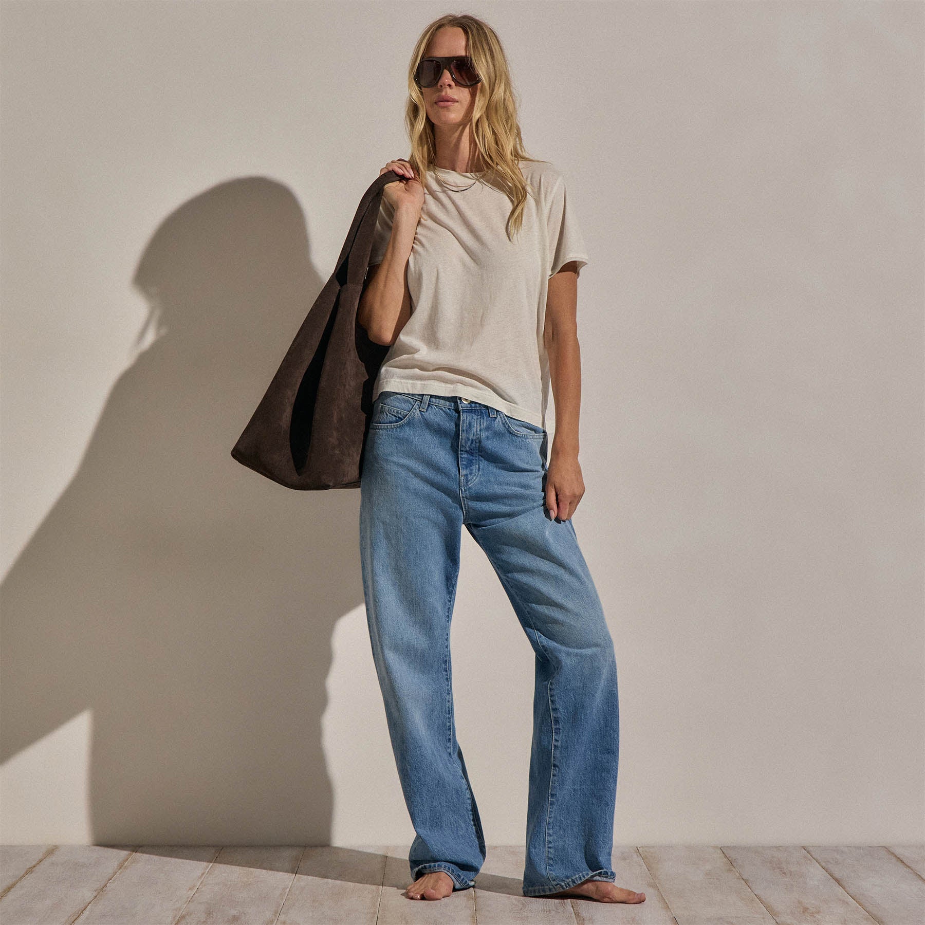 Cotton Cashmere Tee - Off White