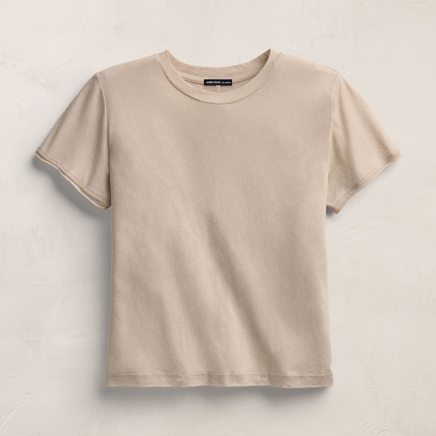 Cotton Cashmere Tee - Stone