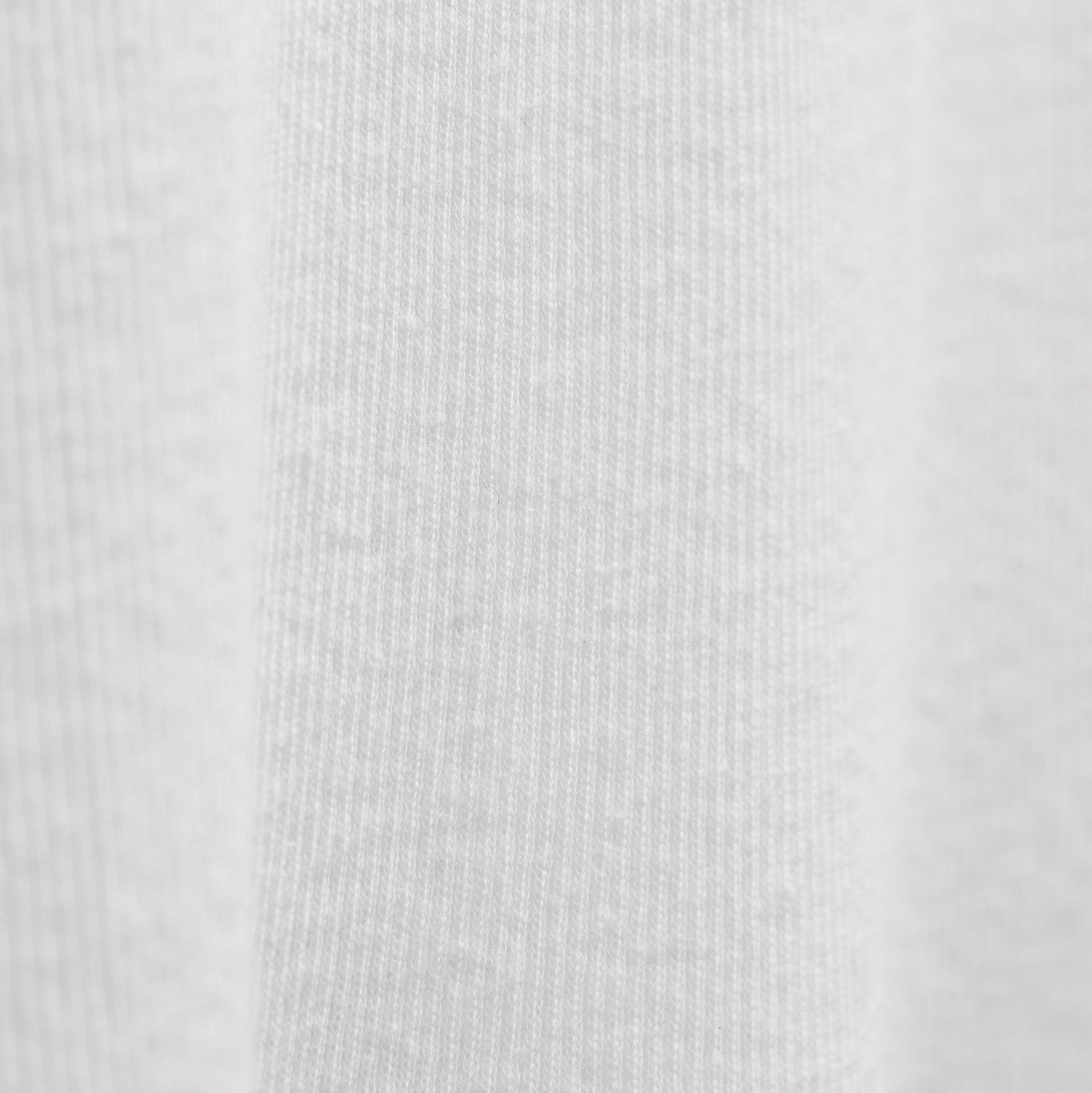 Cotton Cashmere Ribbed Raglan Tee - White