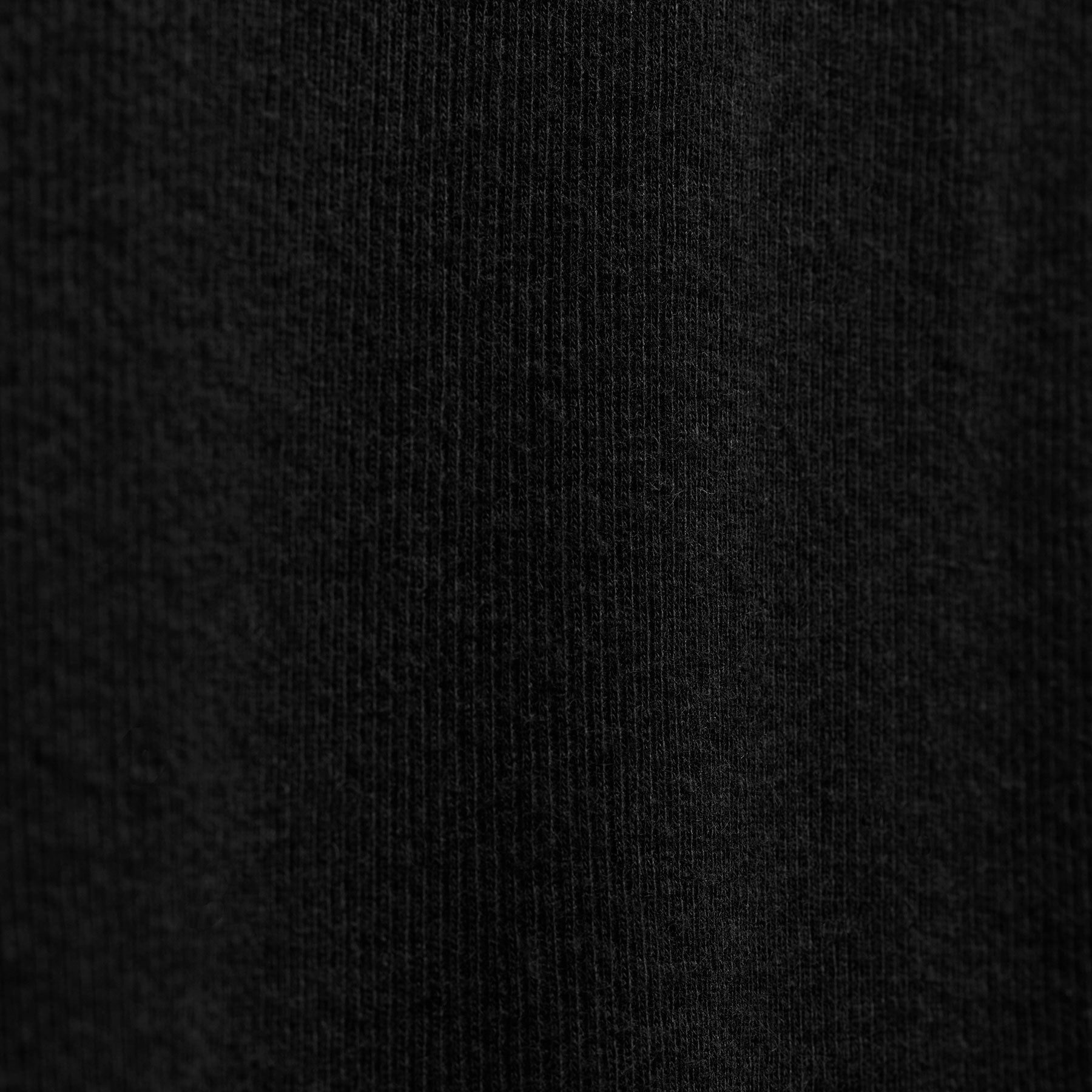 Cotton Cashmere Keyhole Tee - Black