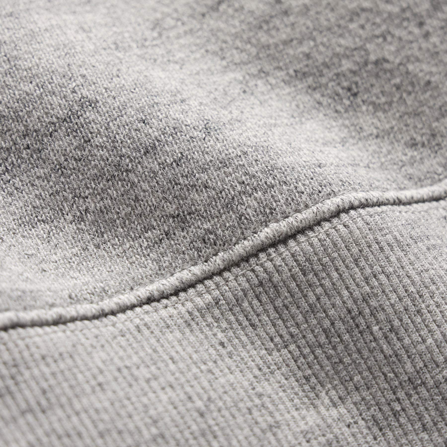 French Terry Henley Pullover - Heather Grey