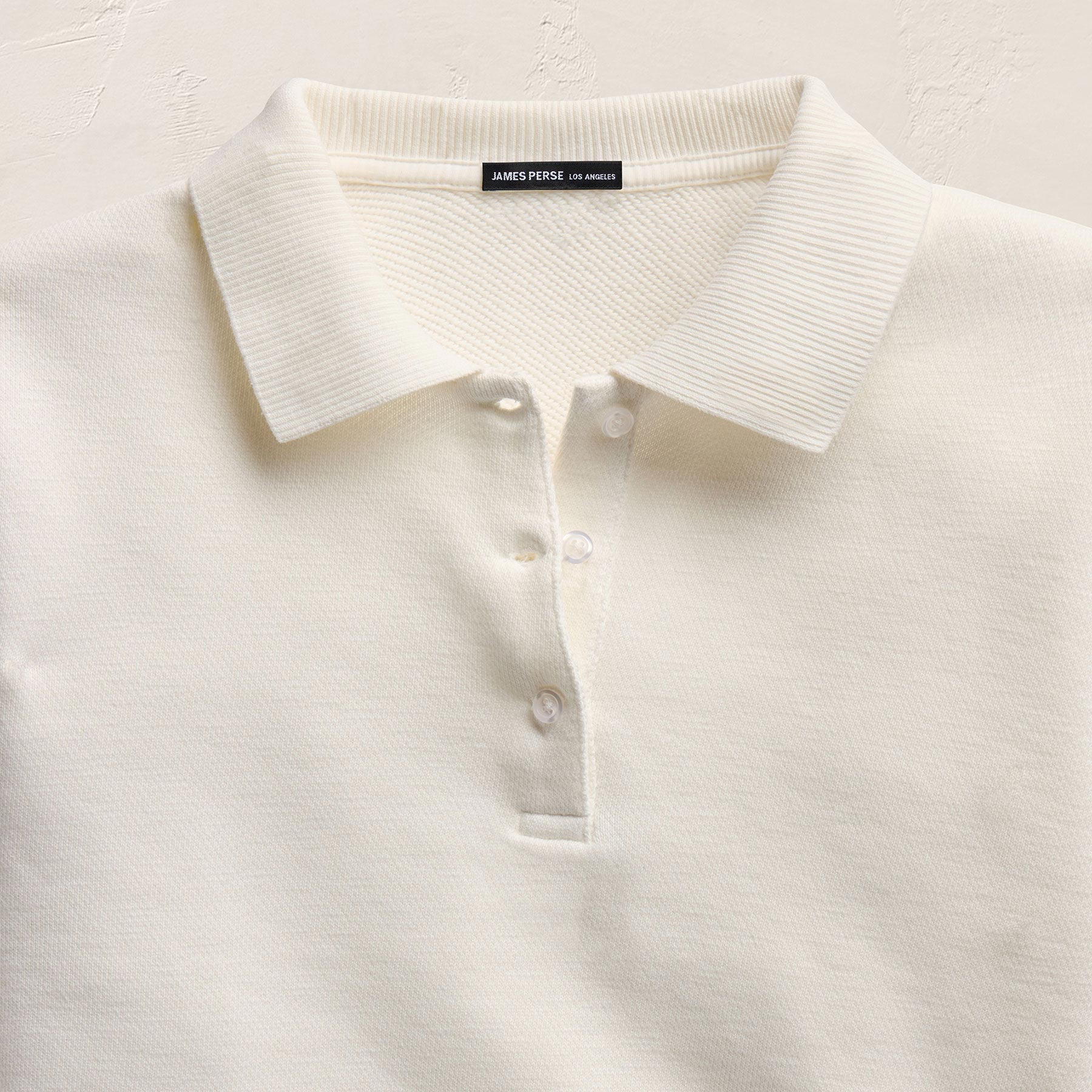 French Terry Henley Pullover - Off White
