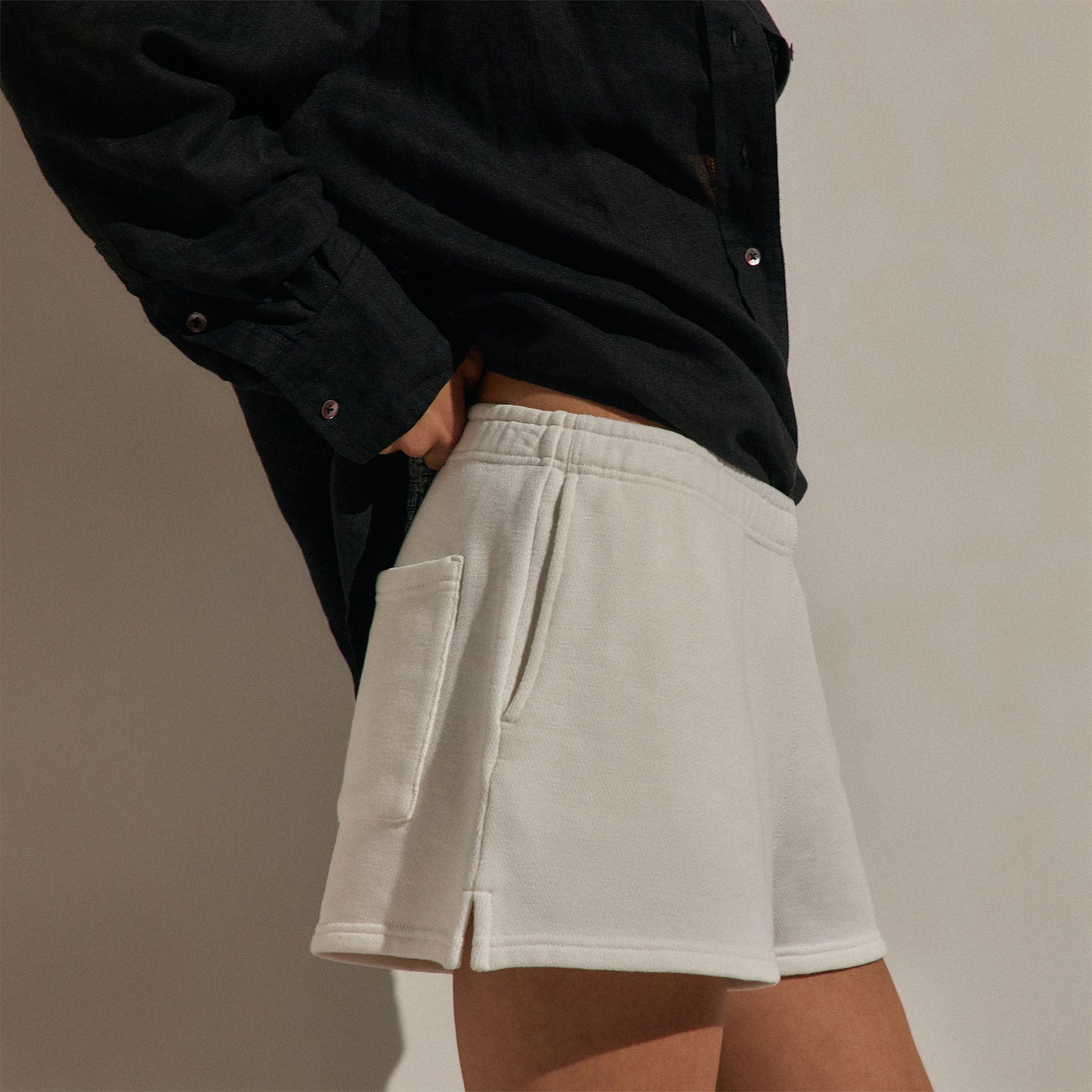 French Terry Sweat Short - Off White