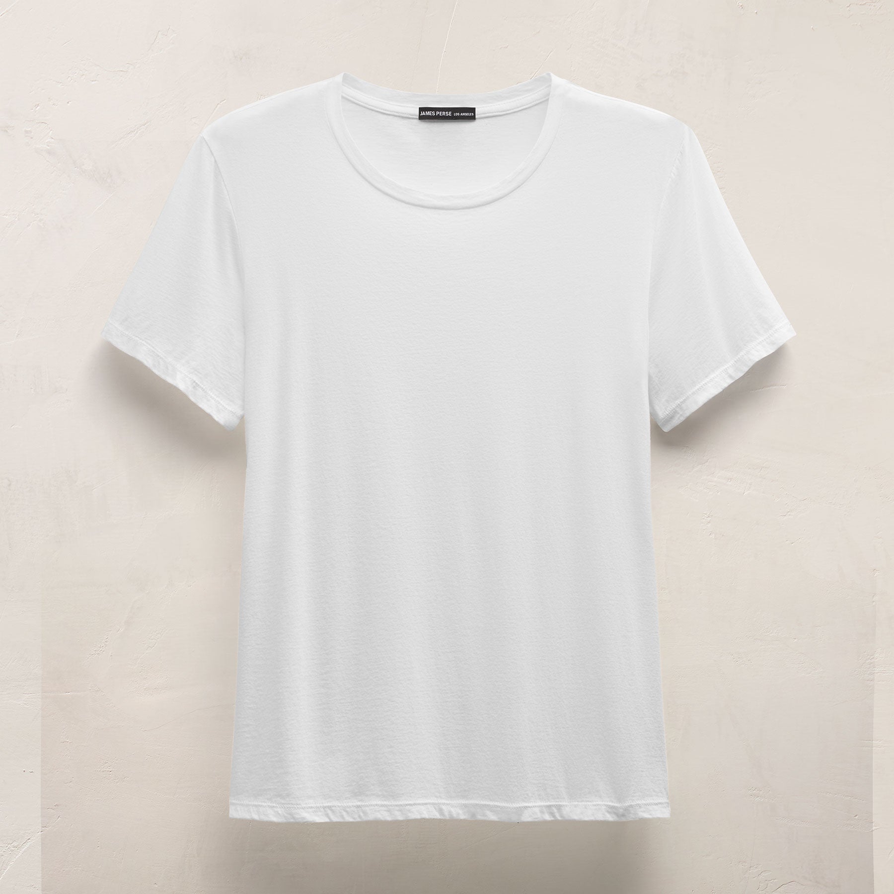 Luxe Lotus Jersey Crew - White