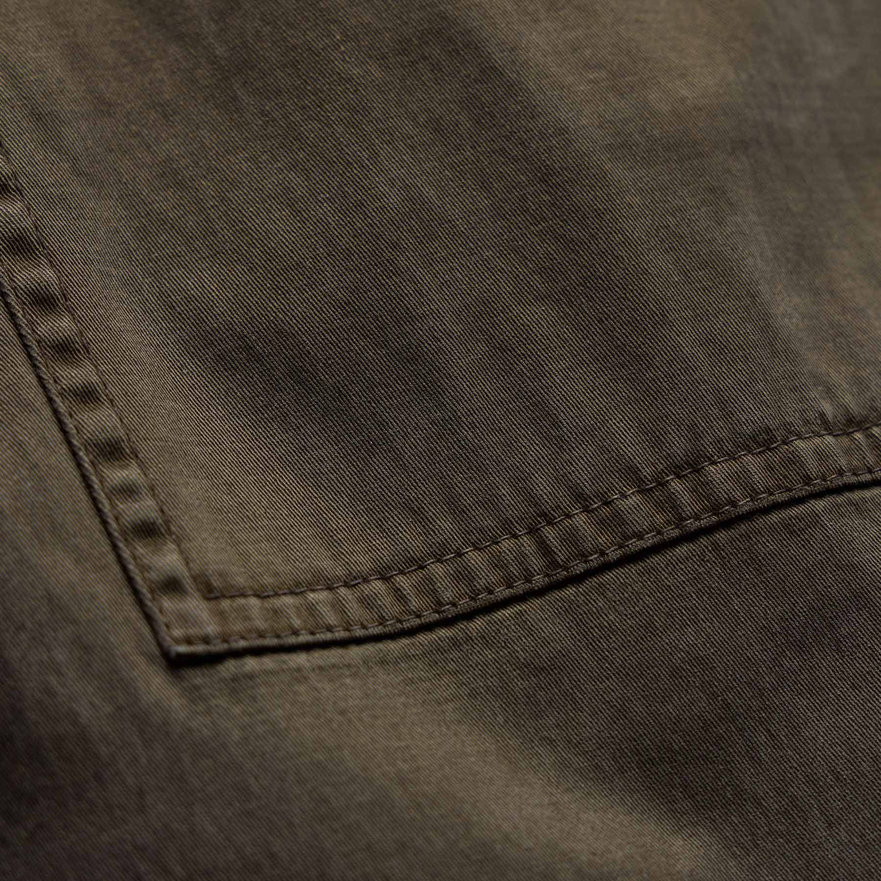 Mixed Media Straight Pant - Army Green Pigment