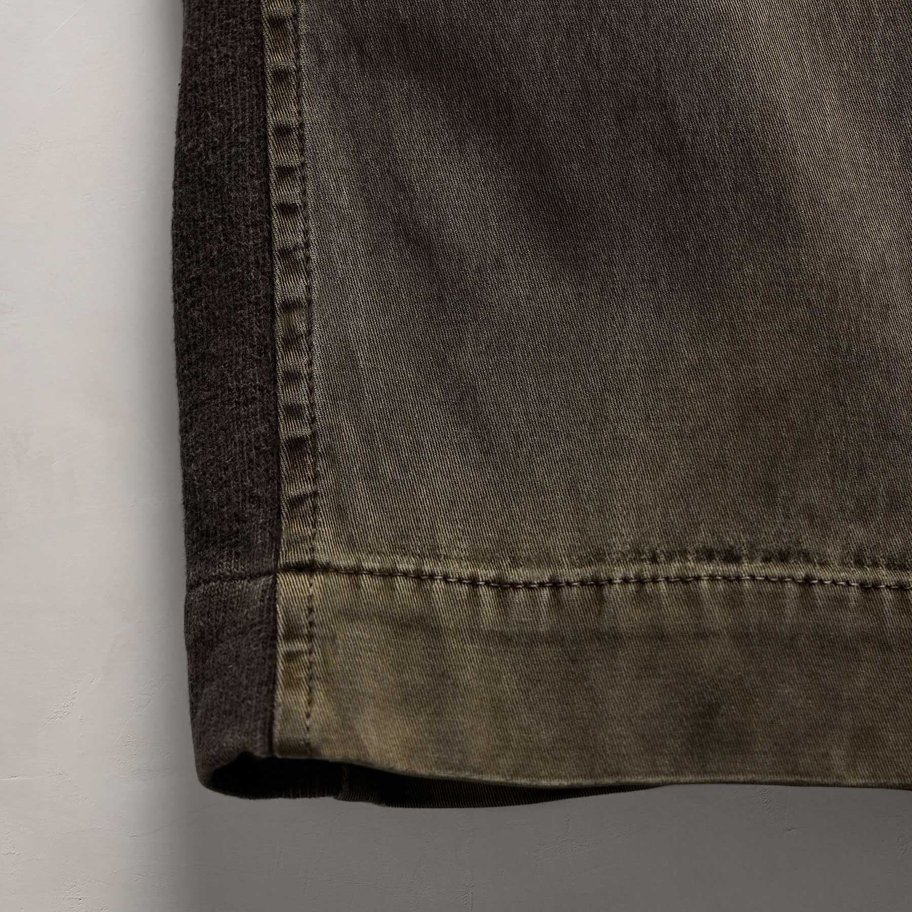 Mixed Media Straight Pant - Army Green Pigment