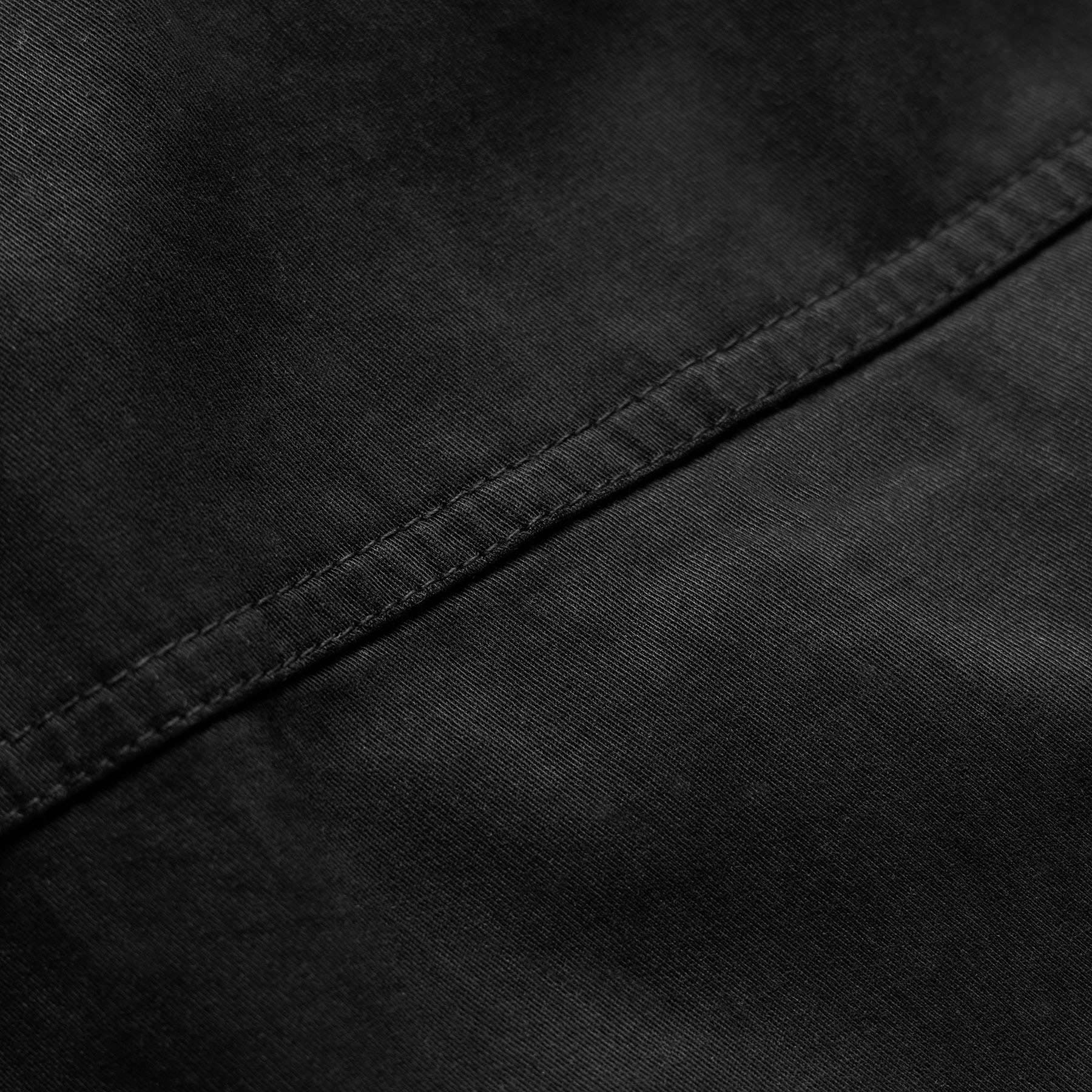 Mixed Media Straight Pant - Black