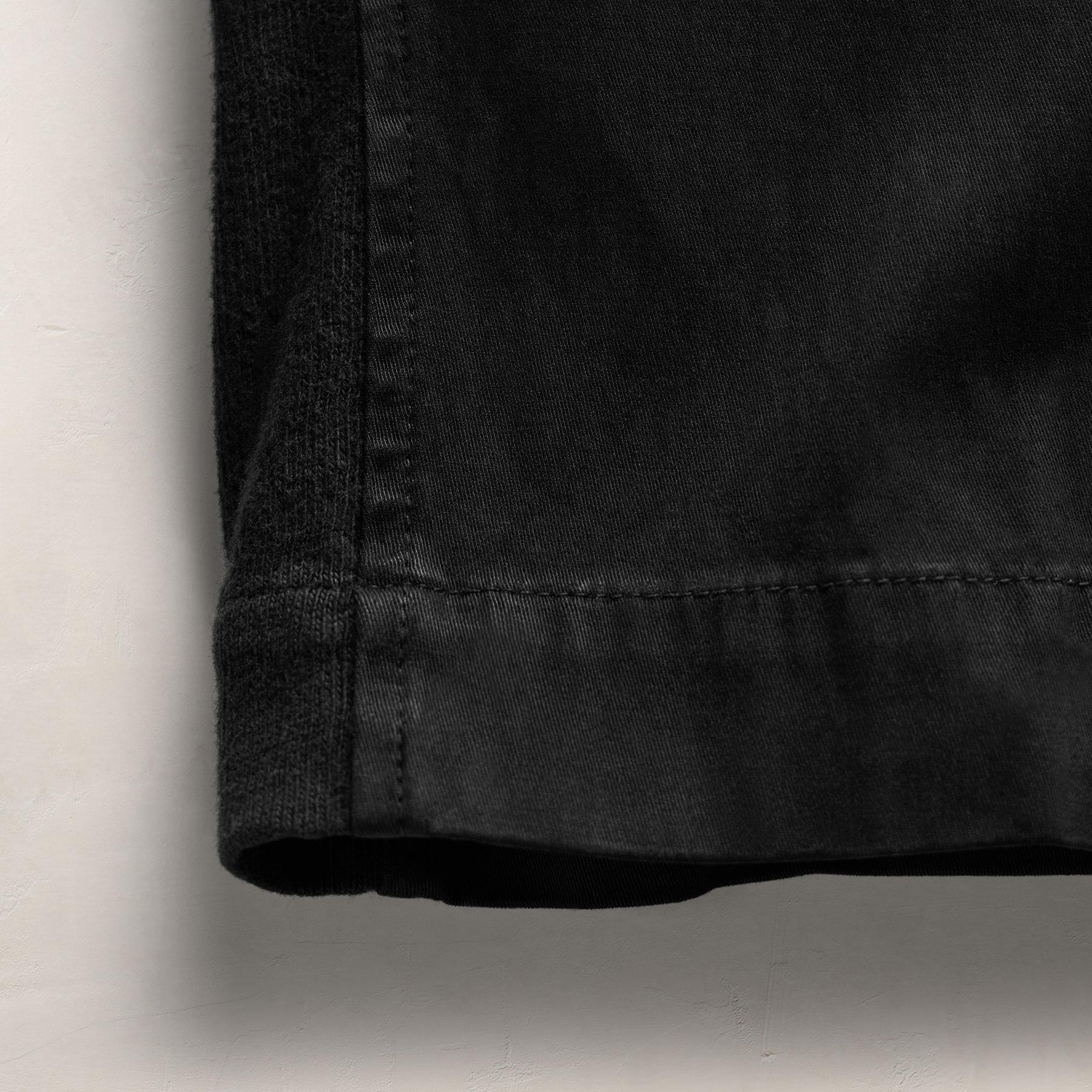 Mixed Media Straight Pant - Black