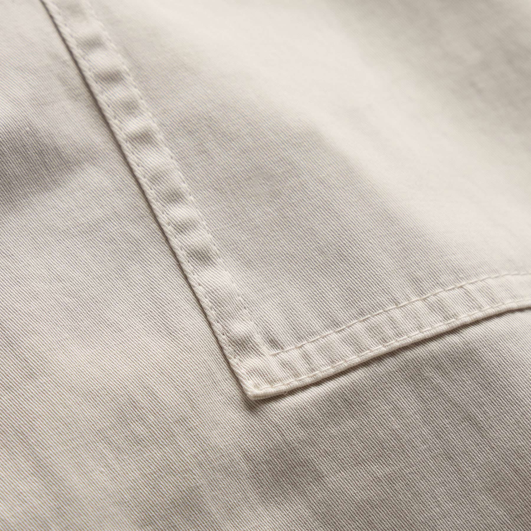 Mixed Media Straight Pant - Talc