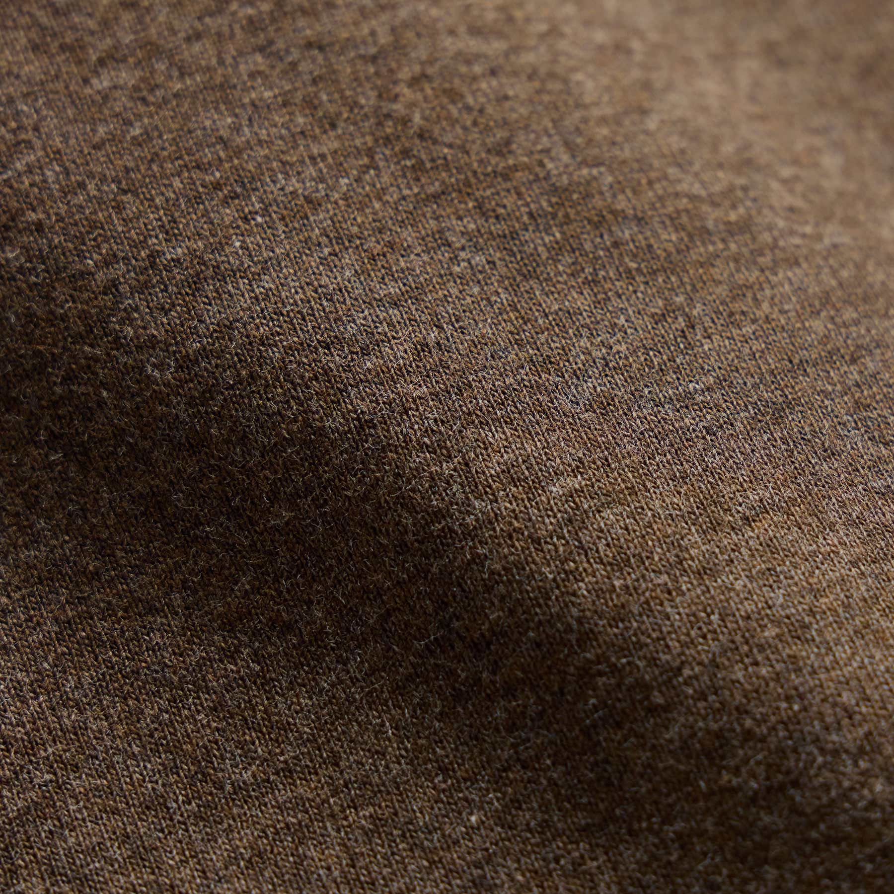 Compact Cotton High Neck Tank - Brown Melange
