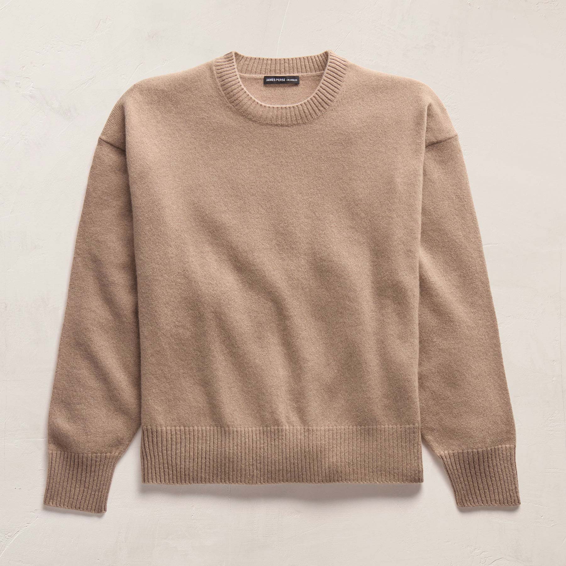 Spun Cashmere Crew Sweater - Coffee