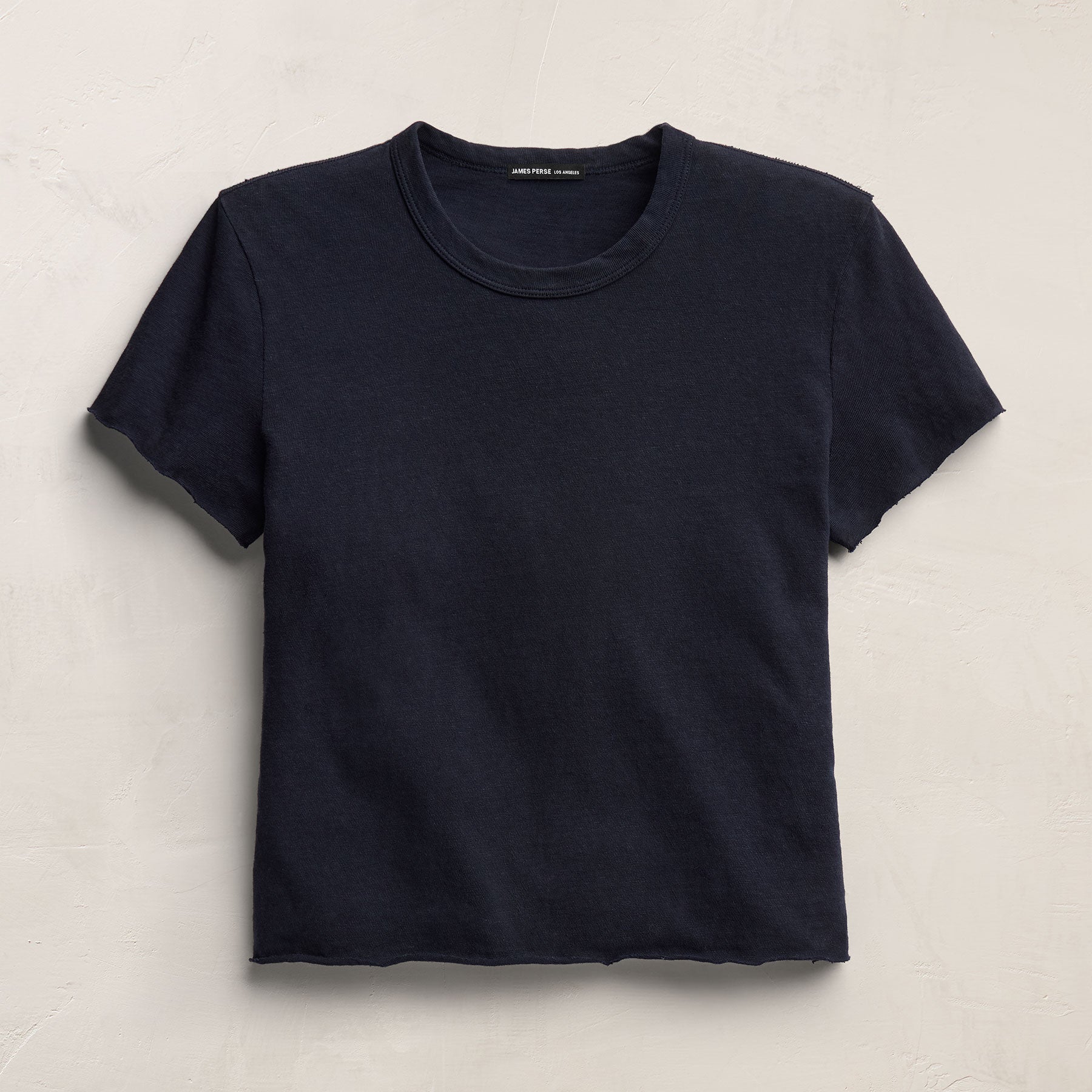 Slub Jersey Shrunken Tee - Classic Navy