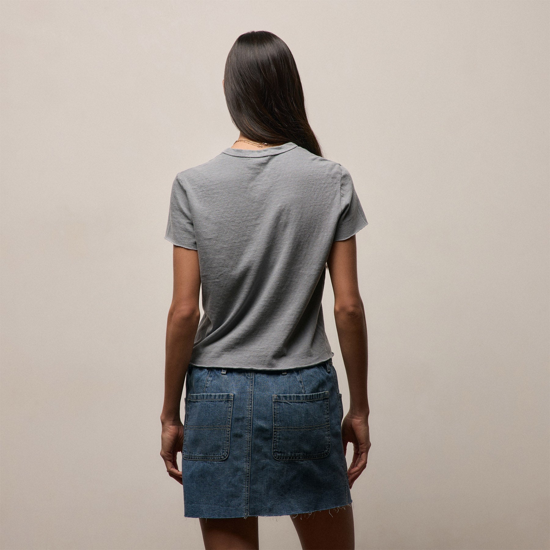 Slub Jersey Shrunken Tee - Ore Pigment