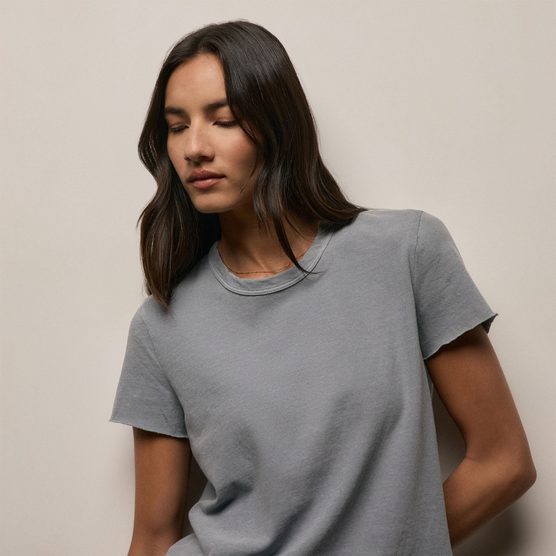 Slub Jersey Shrunken Tee - Ore Pigment