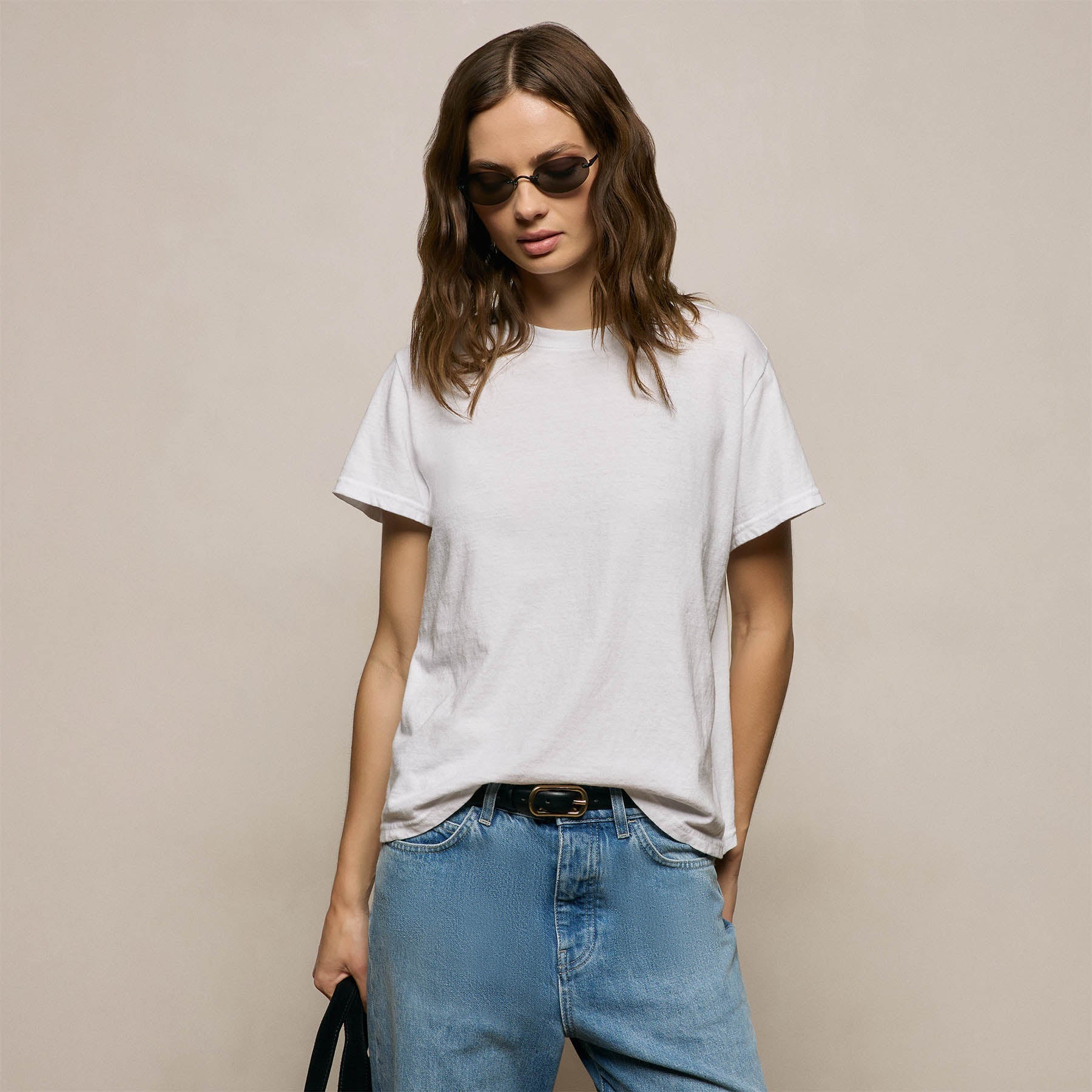 Slub Jersey Classic Tee - White