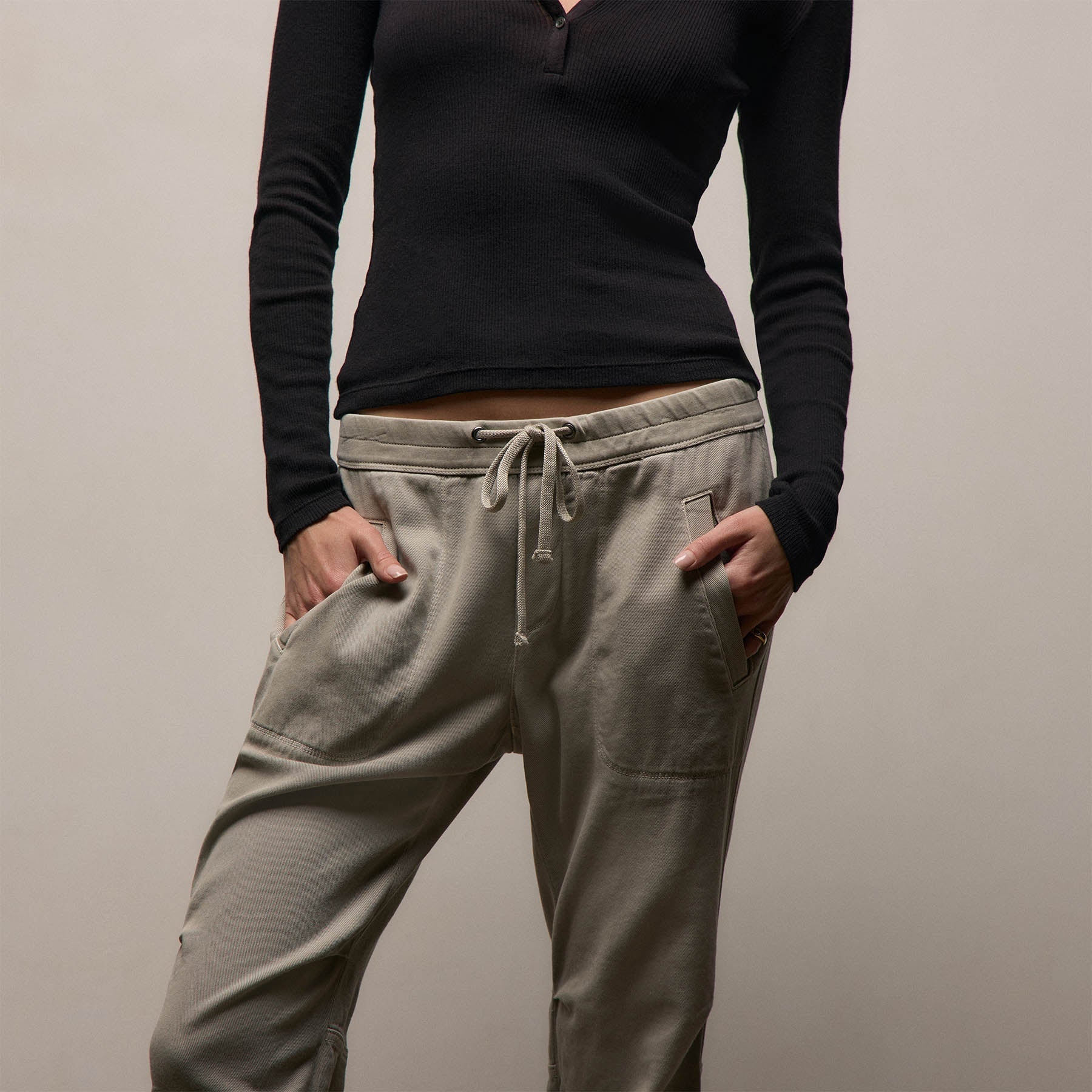 Soft Drape Pant - Driftwood Pigment